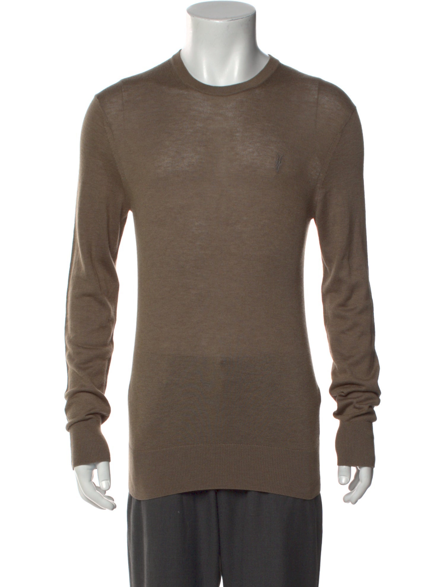 AllSaints Crew Neck Long Sleeve Pullover