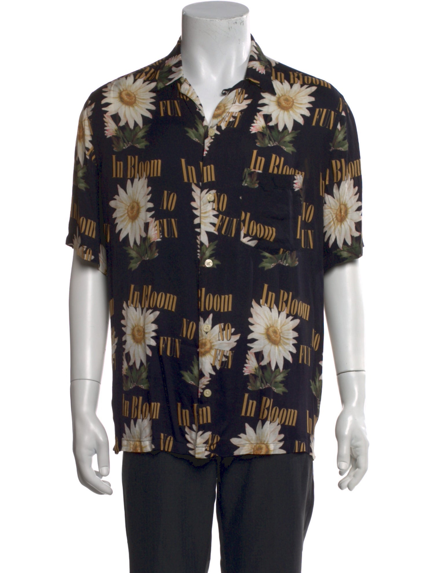 AllSaints Floral Print Short Sleeve Shirt