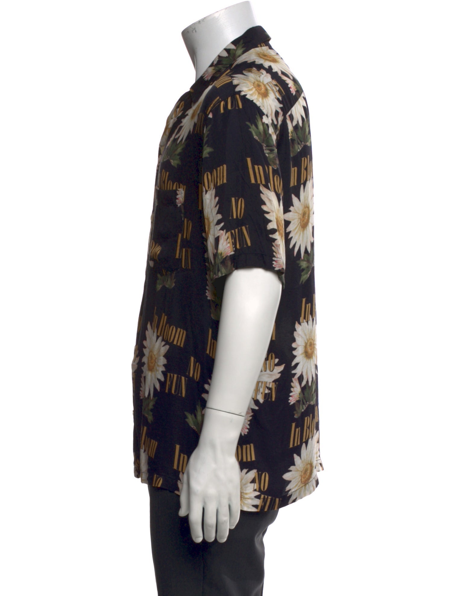 AllSaints Floral Print Short Sleeve Shirt