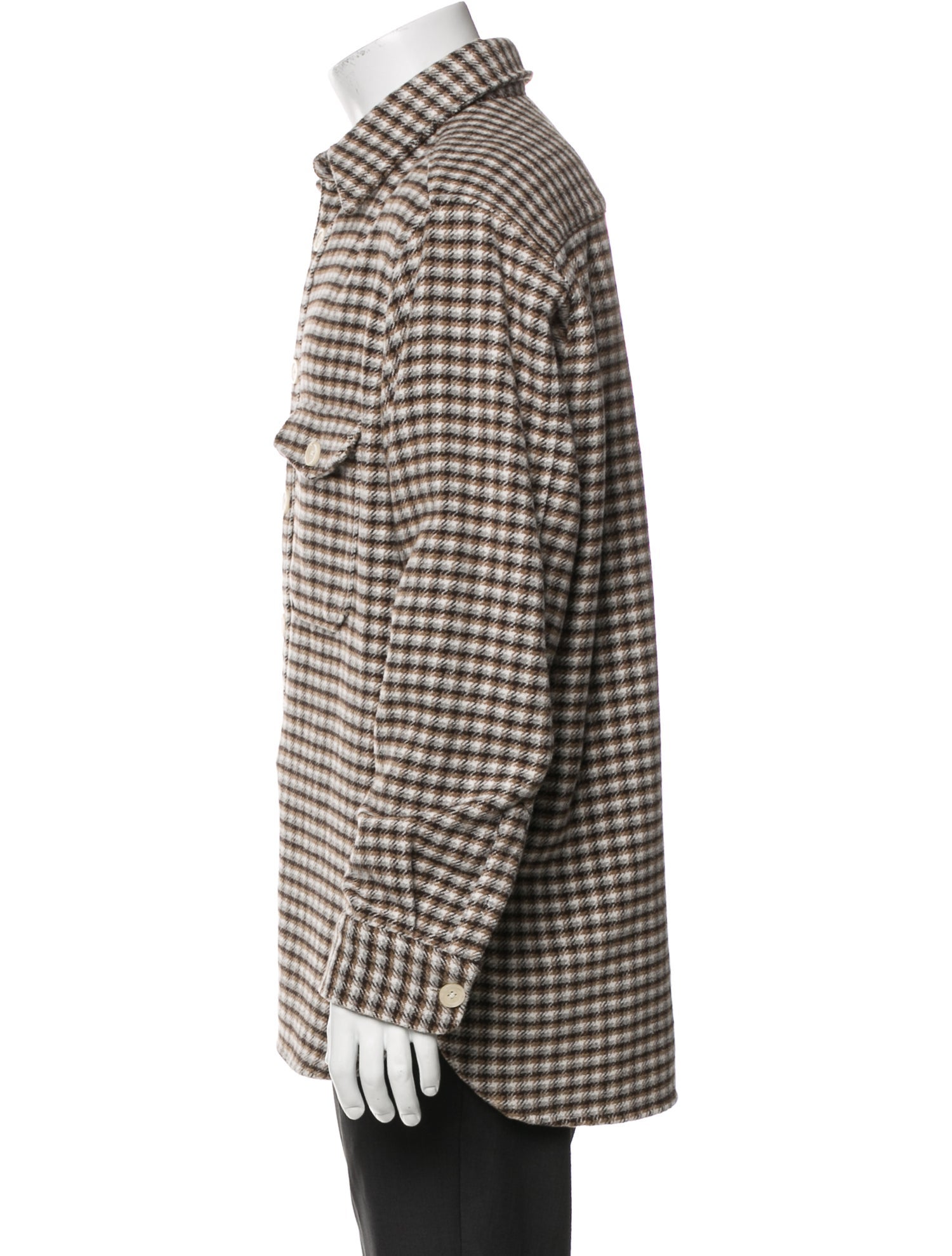 AllSaints Plaid Print Long Sleeve Shirt