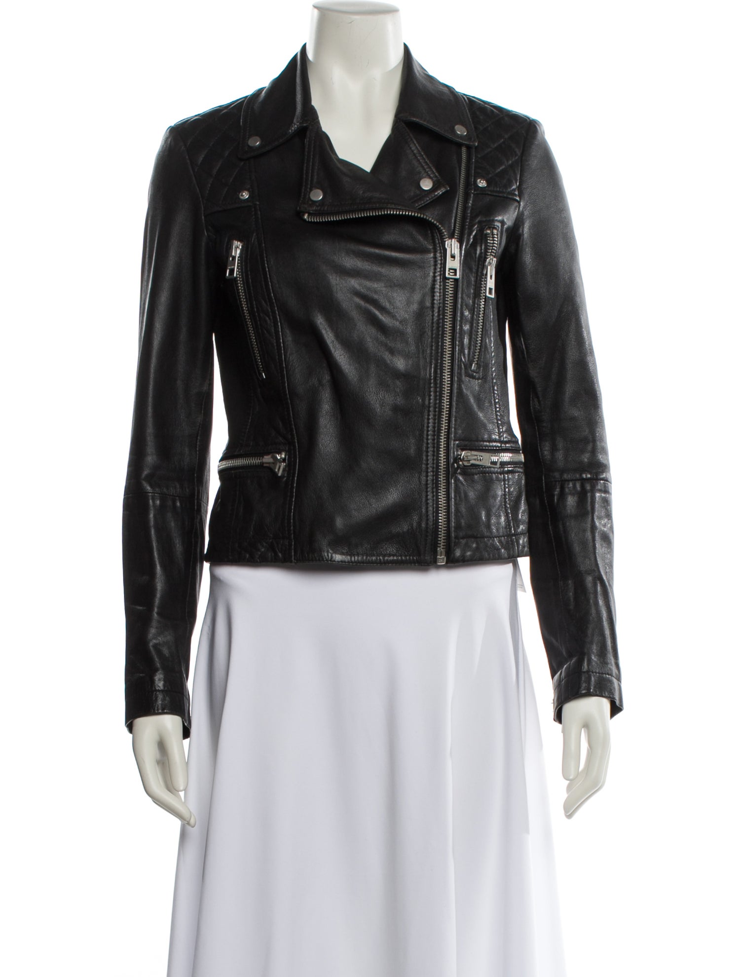 AllSaints Leather Biker Jacket