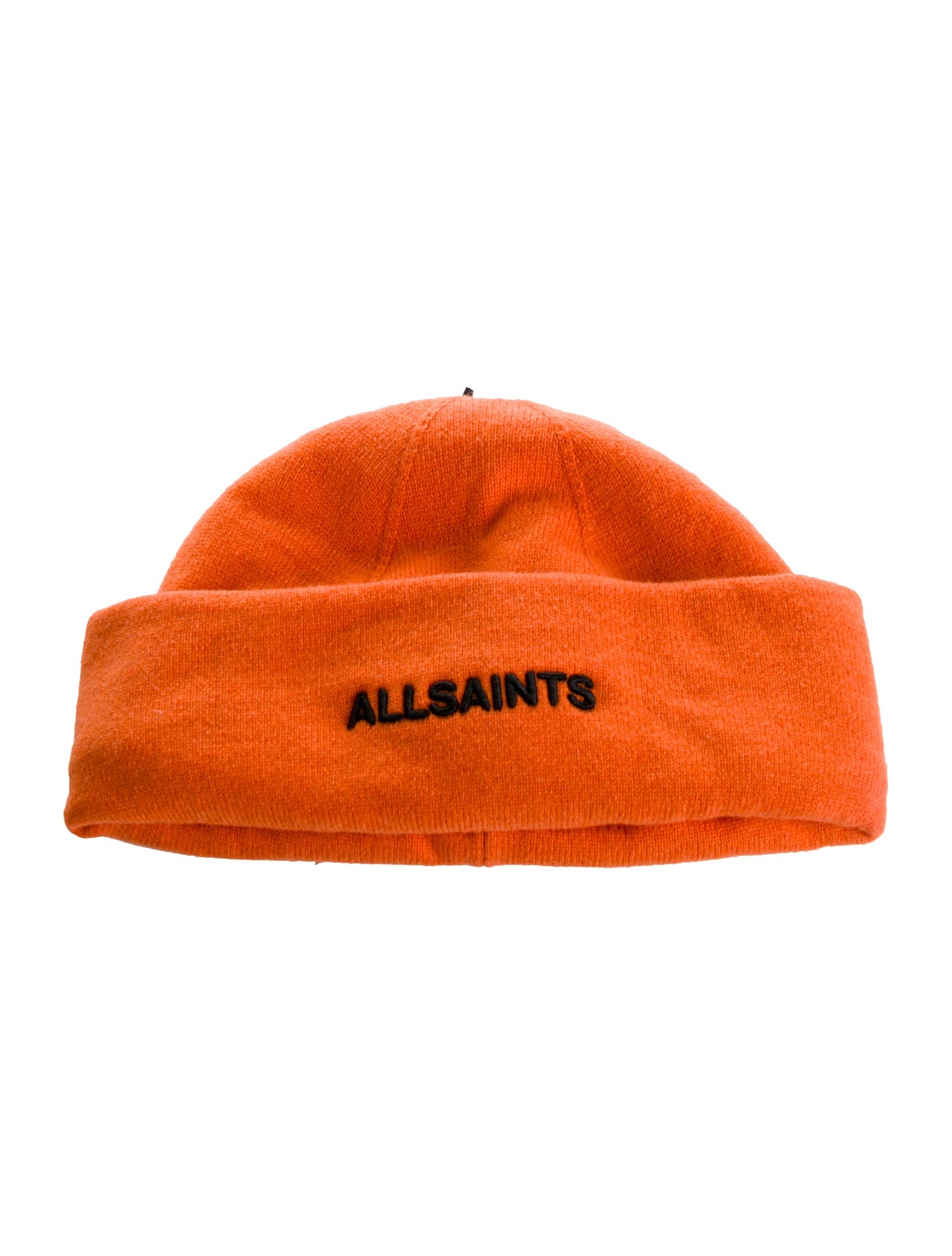 AllSaints Embroidered Logo Woven Beanie
