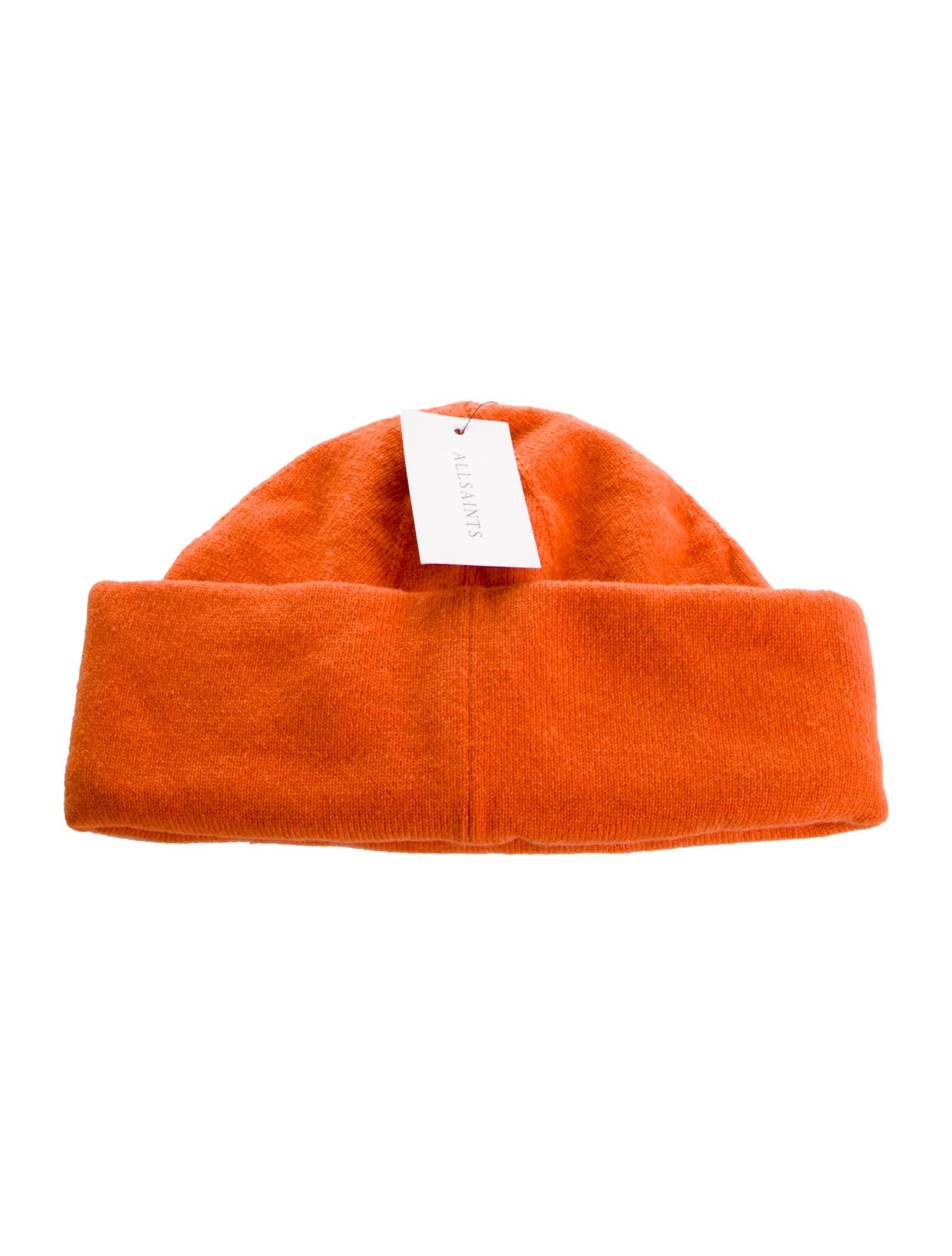 AllSaints Embroidered Logo Woven Beanie