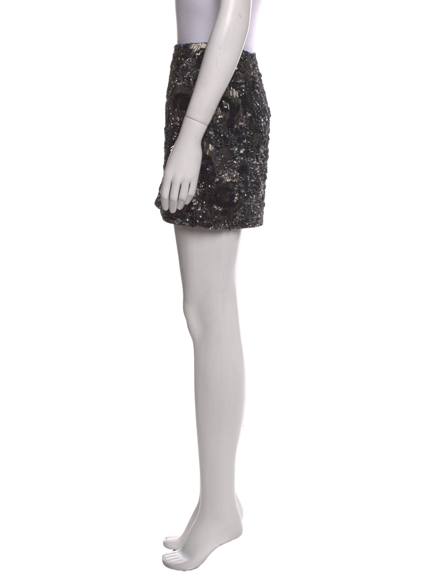 AllSaints Sequin Embellishments Mini Skirt