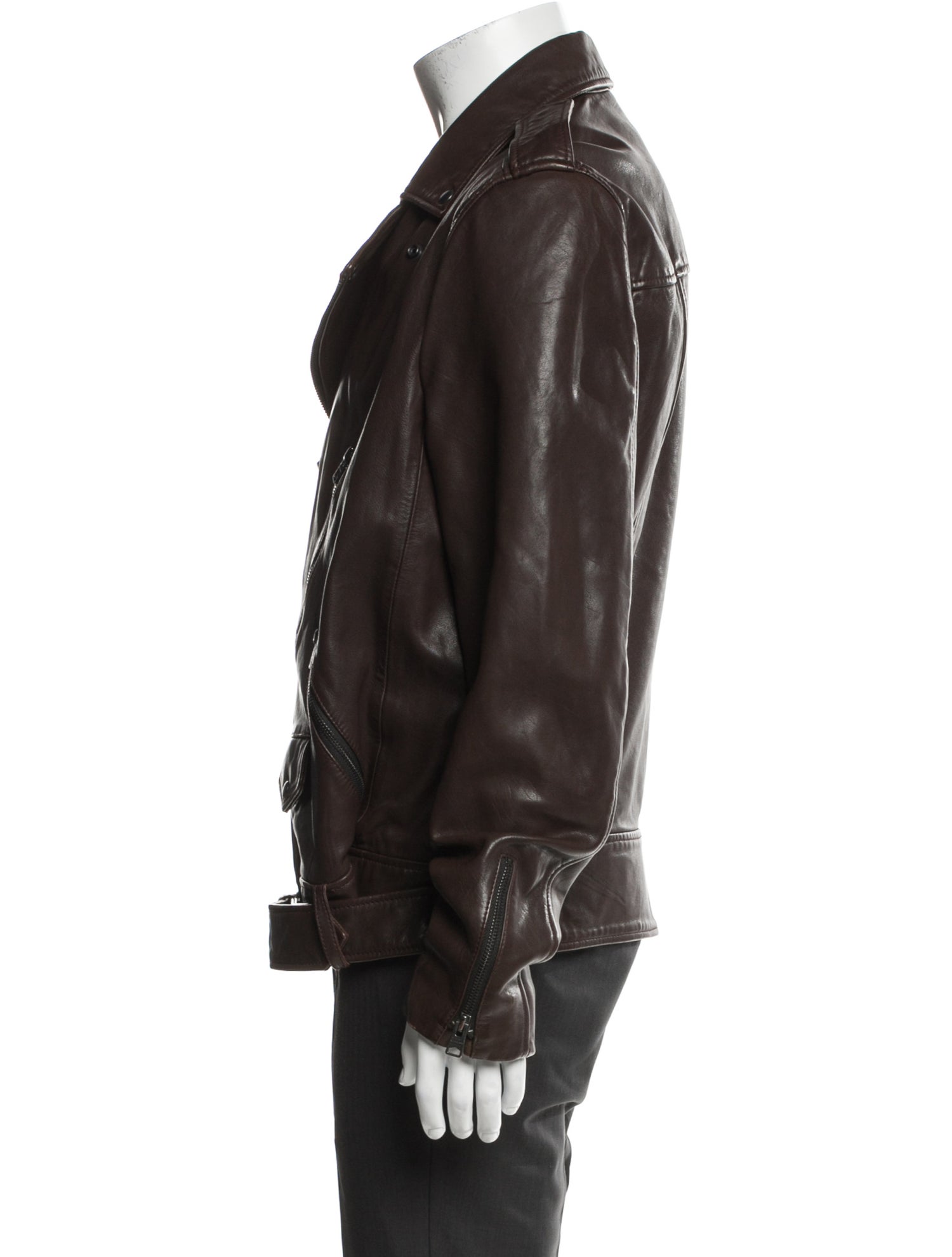 AllSaints Lamb Leather Moto Jacket