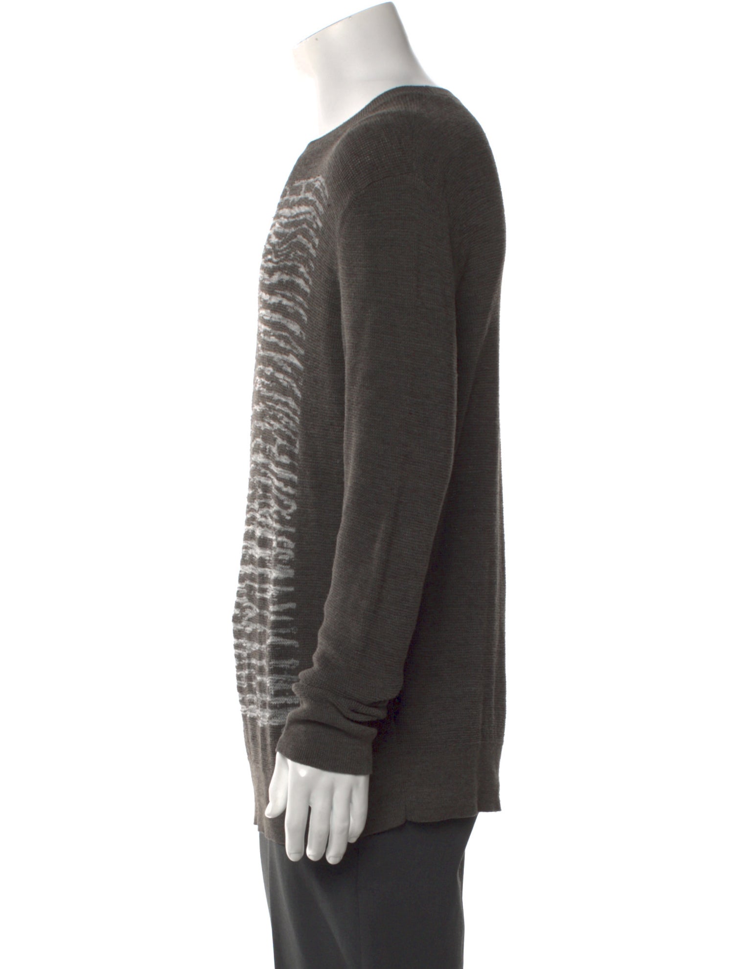 AllSaints Patterned Crew Neck Pullover