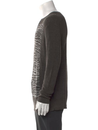 AllSaints Patterned Crew Neck Pullover