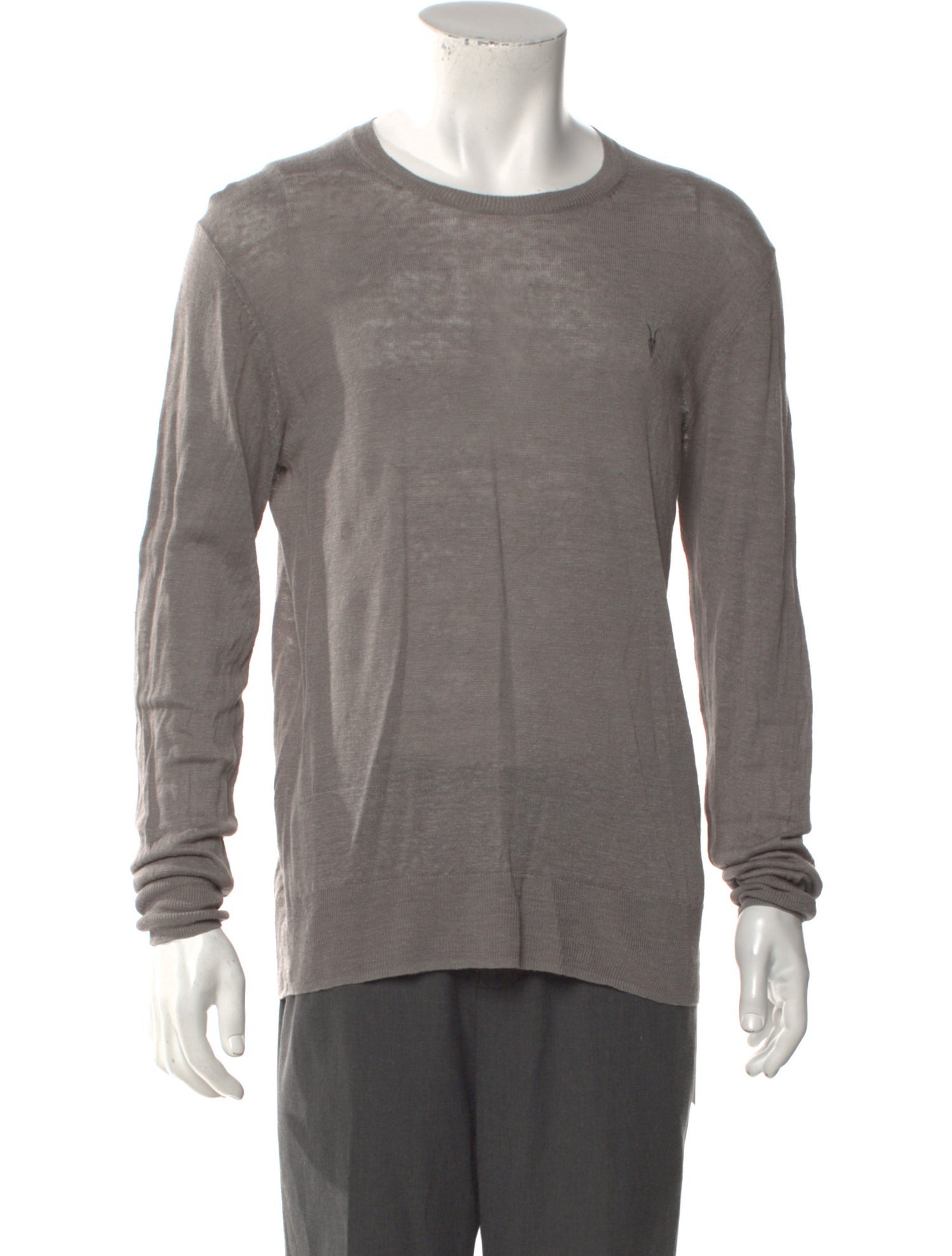 AllSaints Linen Crew Neck Pullover