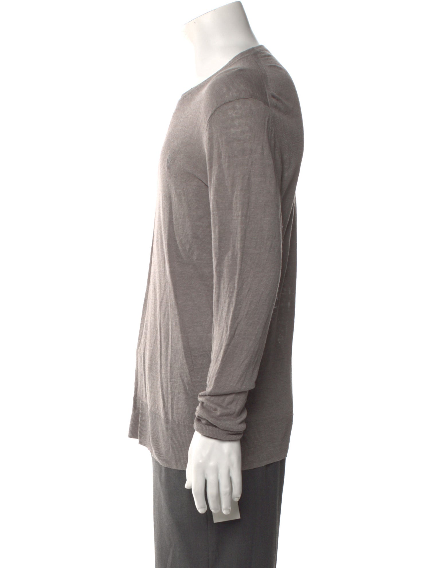 AllSaints Linen Crew Neck Pullover