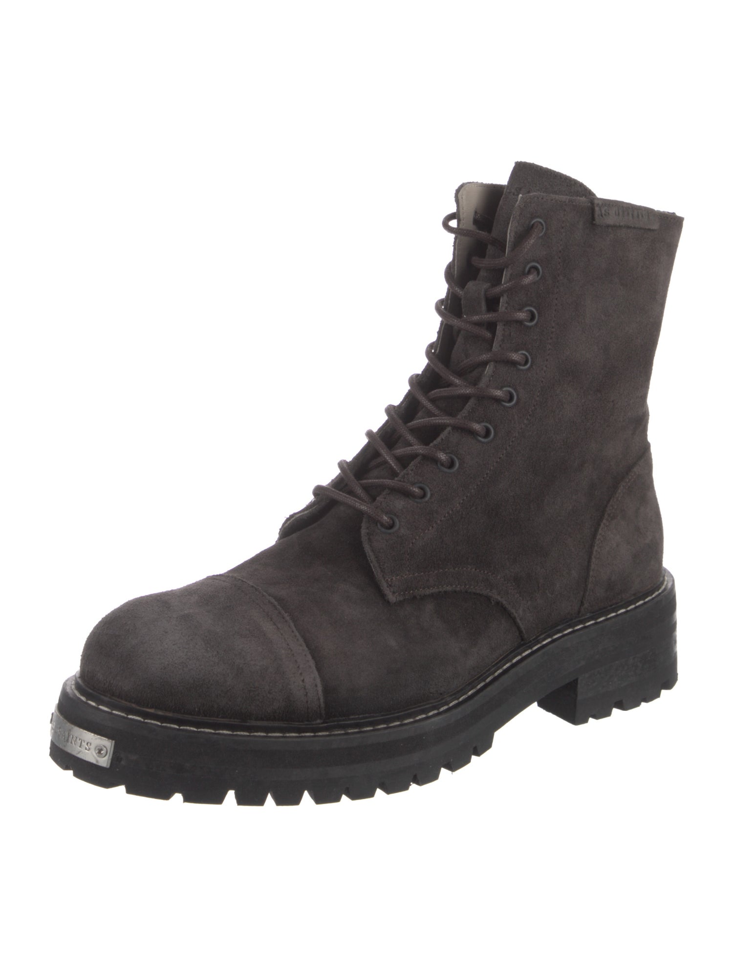 AllSaints Suede Combat Boots
