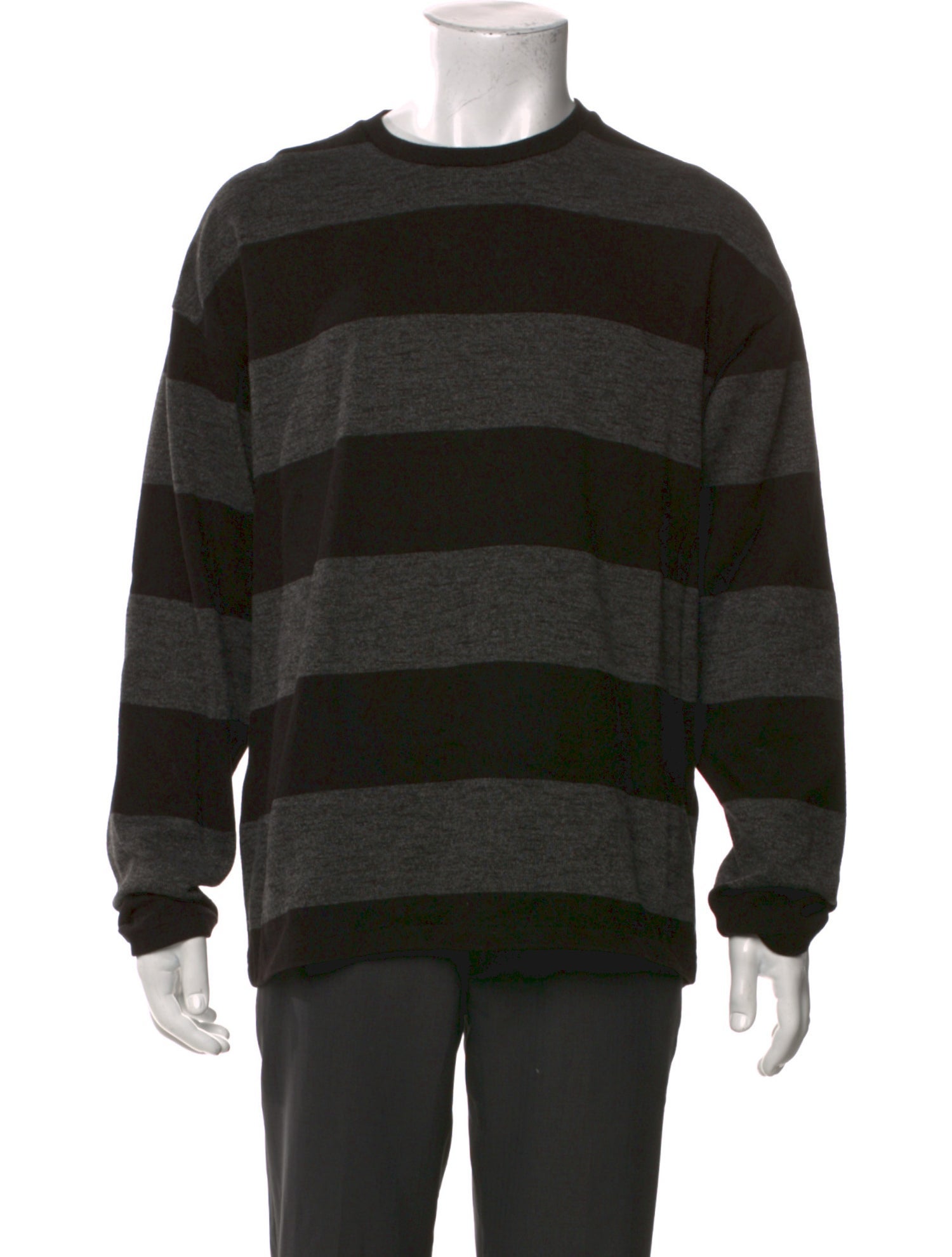 AllSaints Striped Crew Neck Pullover