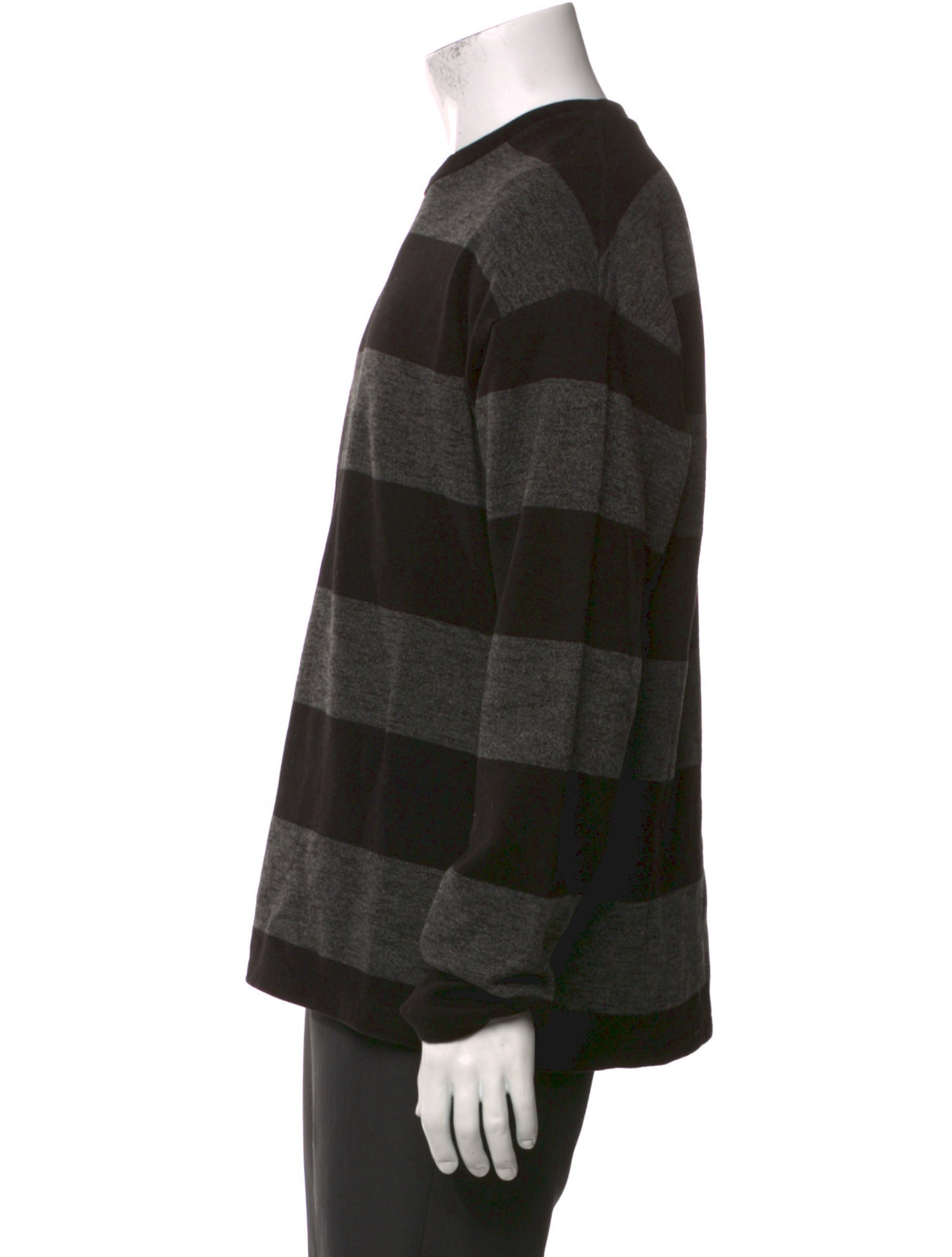 AllSaints Striped Crew Neck Pullover