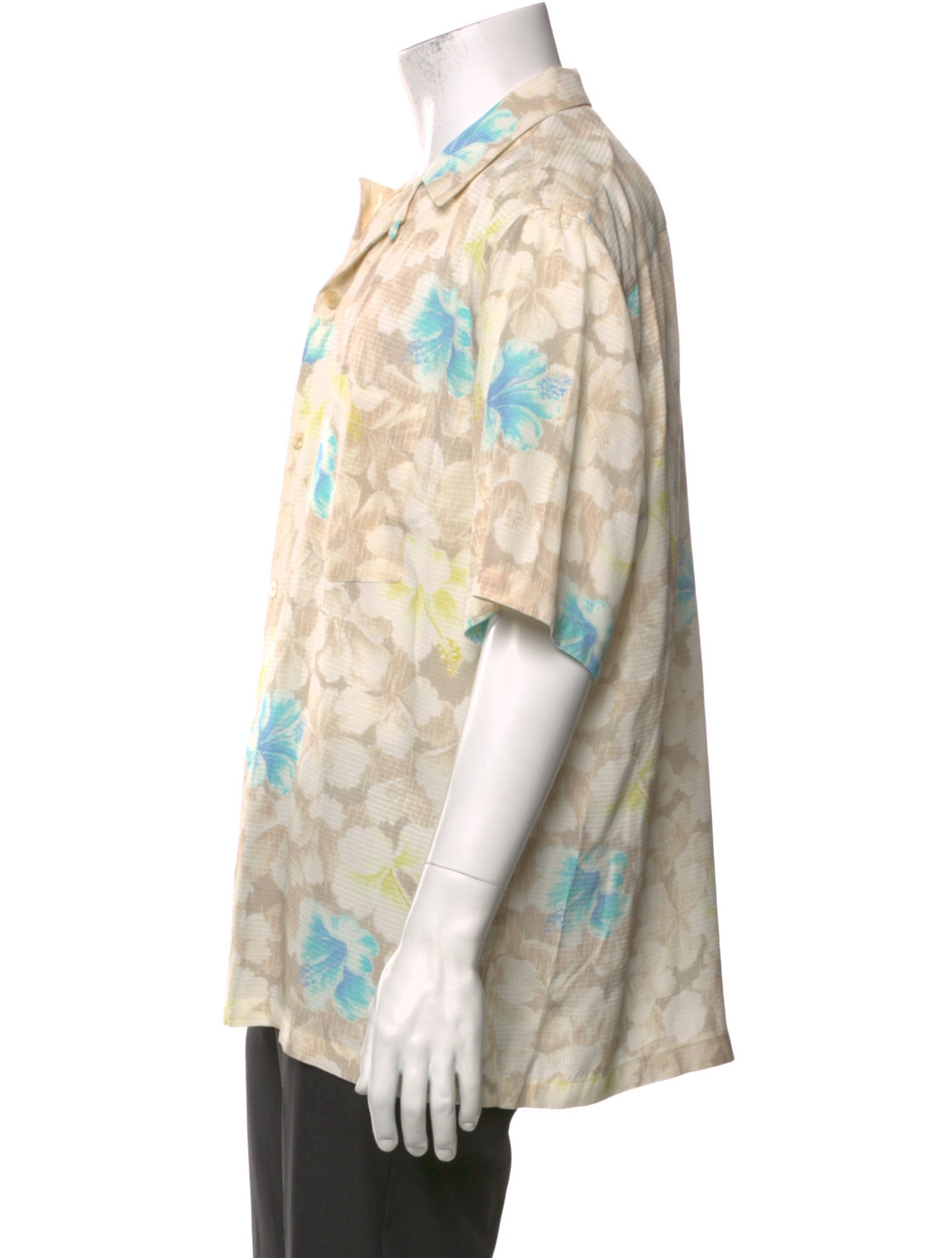 AllSaints Floral Print Short Sleeve Shirt