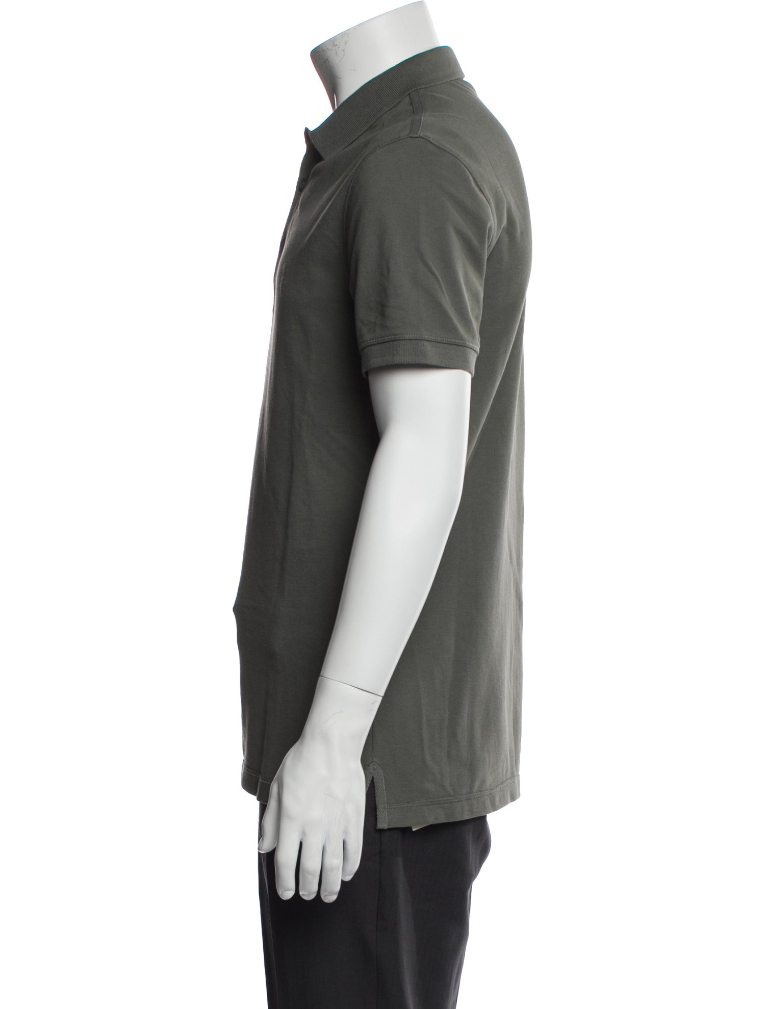 AllSaints Crew Neck Short Sleeve Polo Shirt