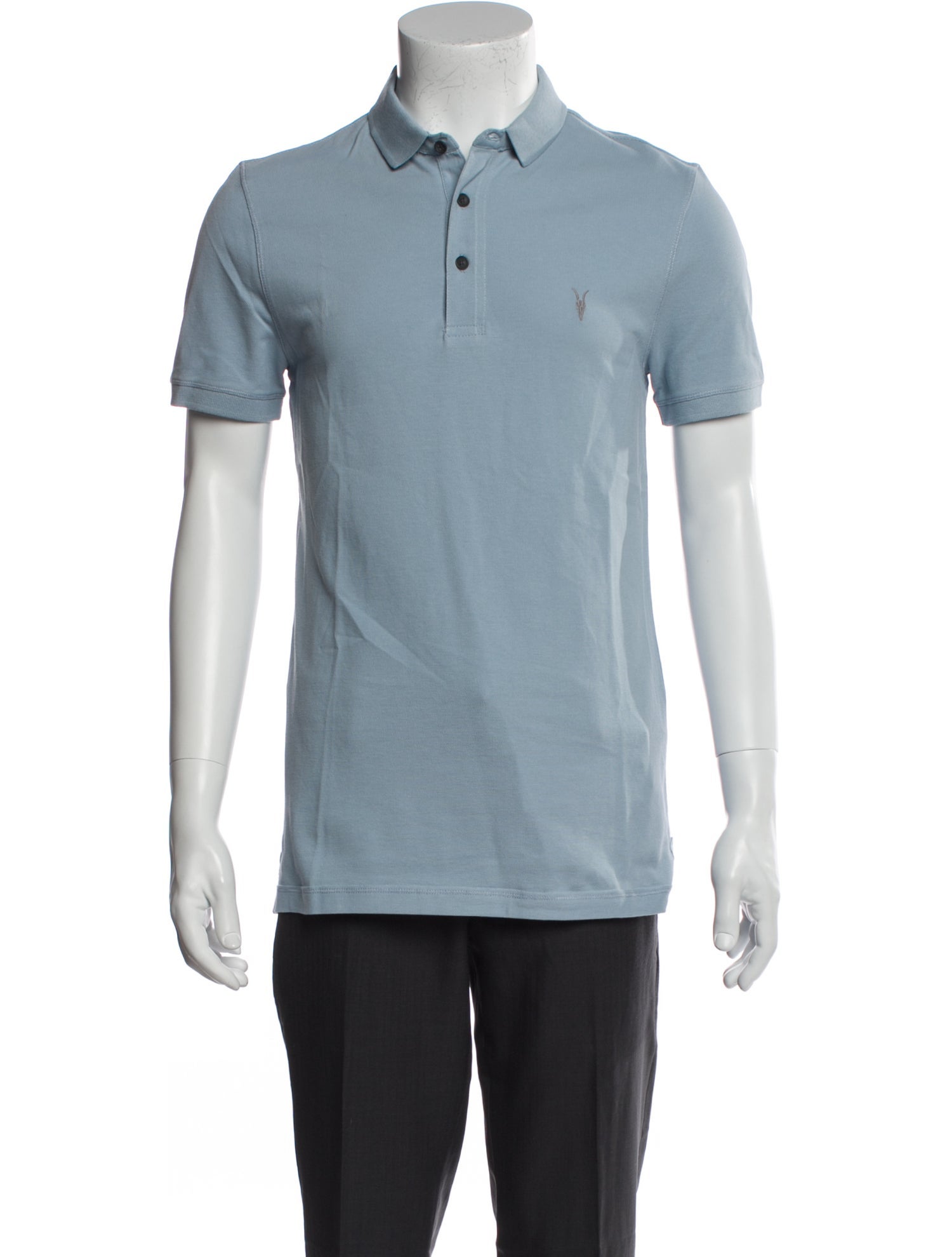 AllSaints Collar Short Sleeve Polo Shirt