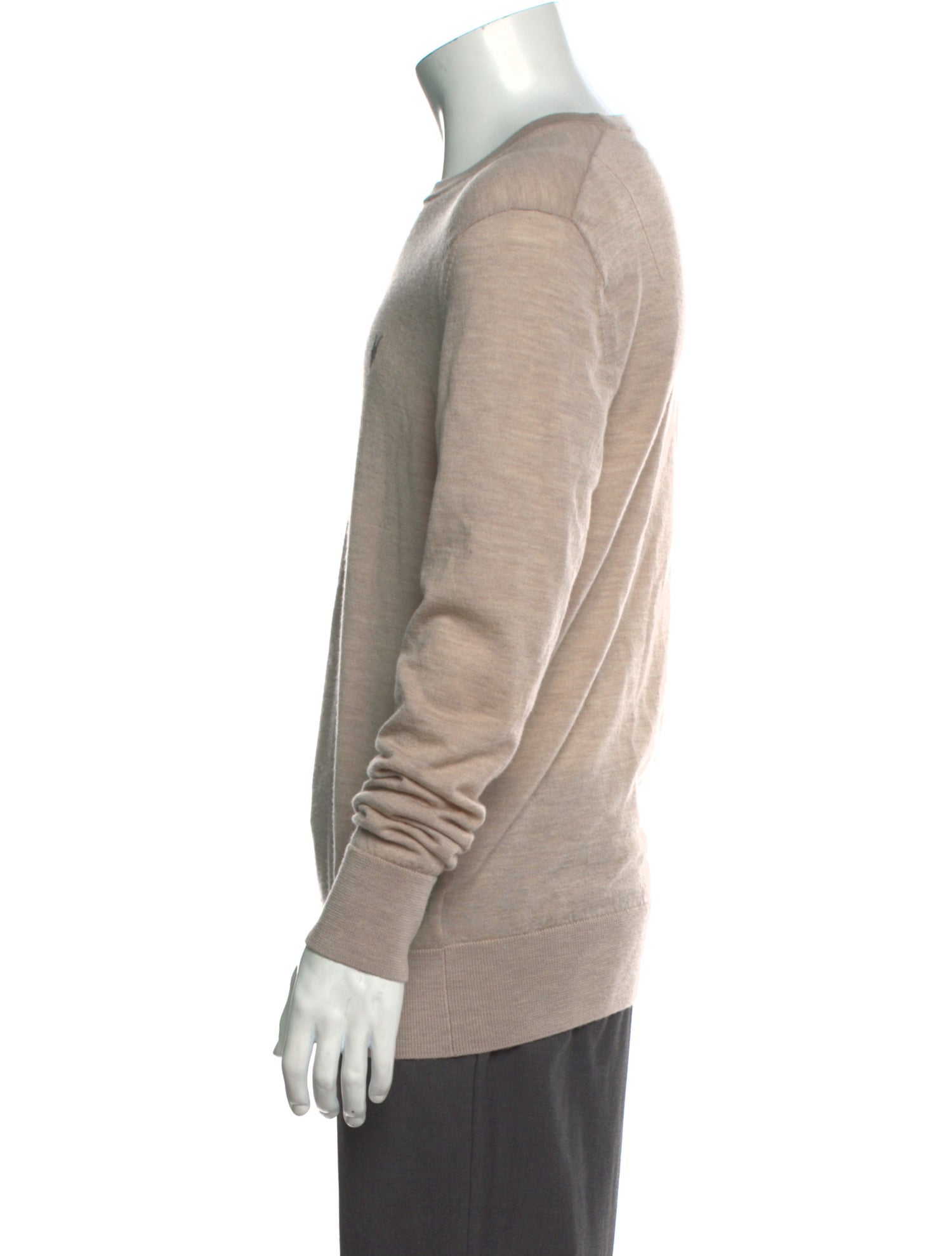 AllSaints Merino Wool Crew Neck Pullover
