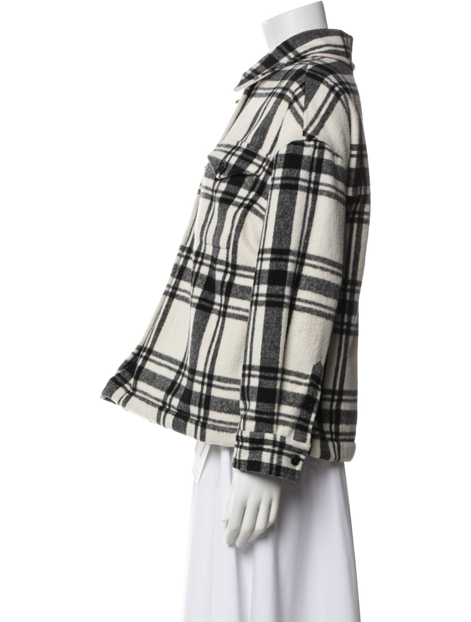 AllSaints Plaid Print Jacket