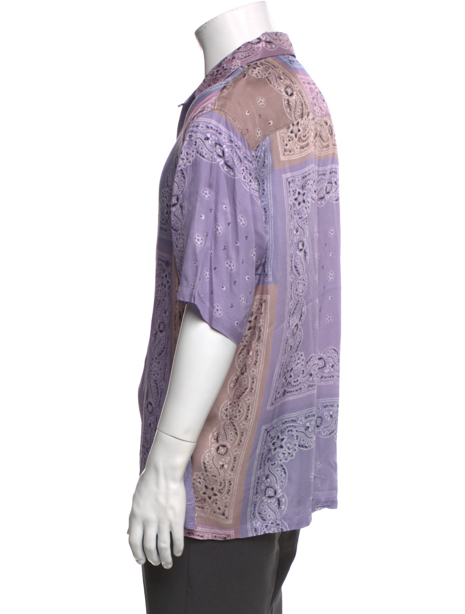 AllSaints Graphic Print Short Sleeve Shirt