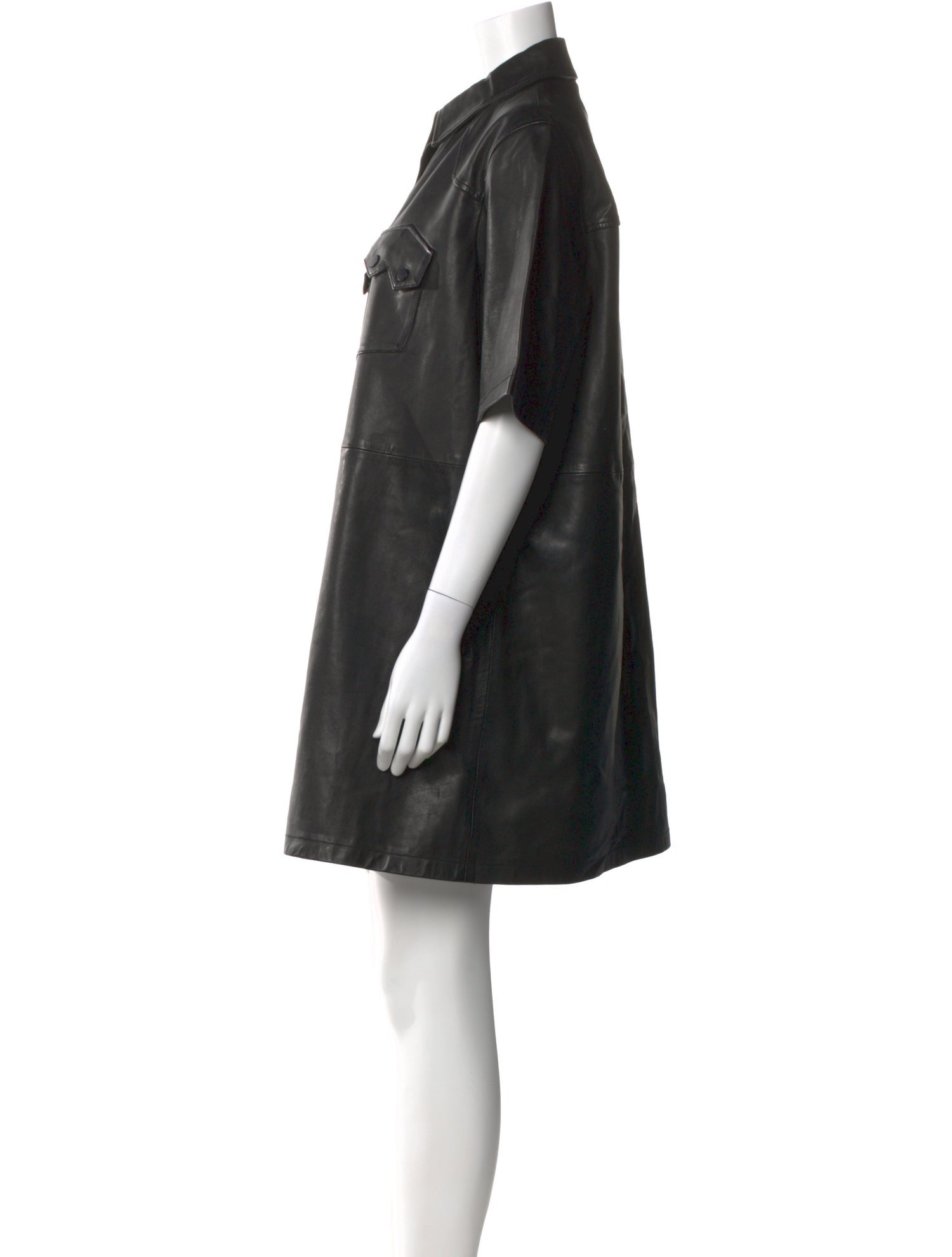 AllSaints Lamb Leather Mini Dress