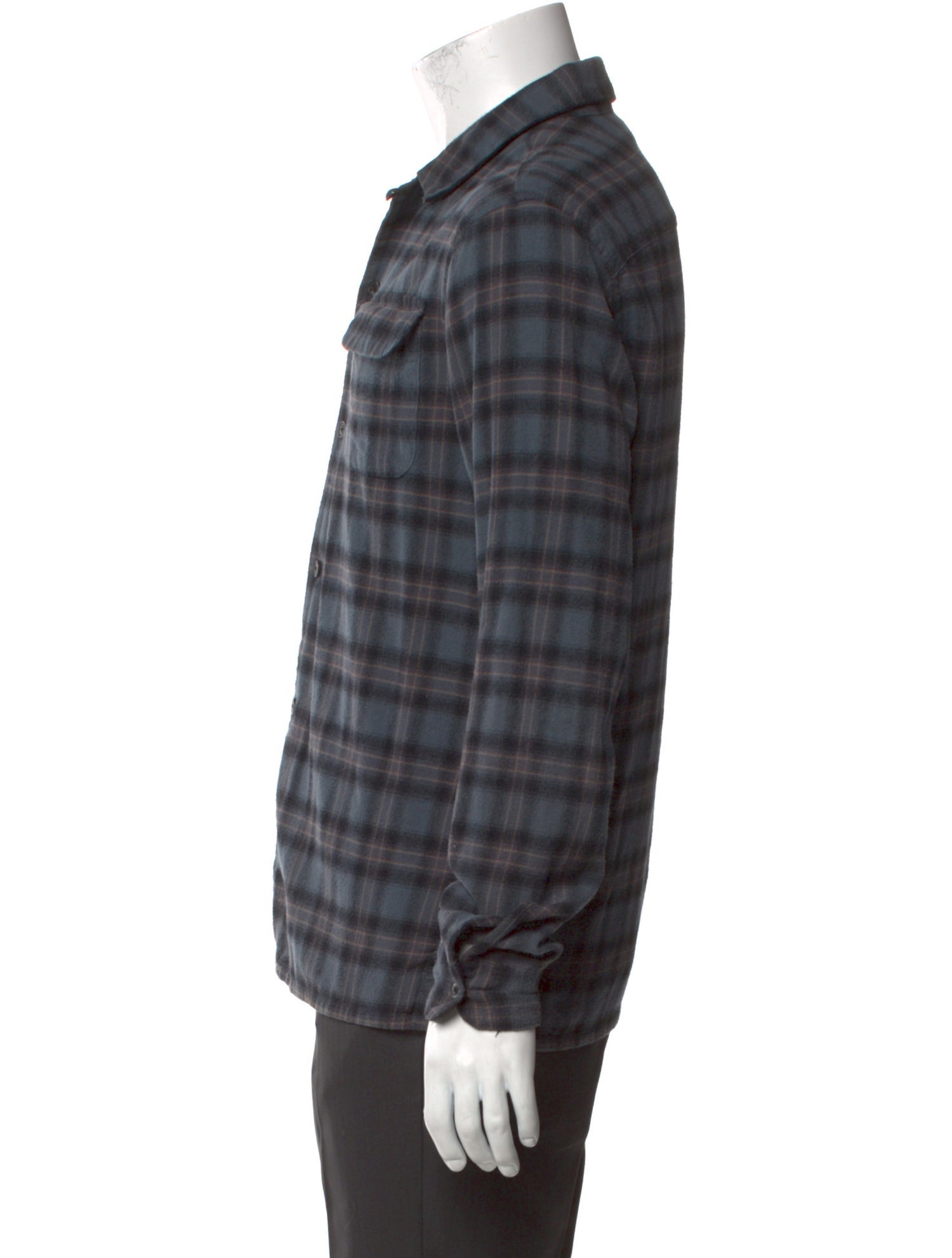 AllSaints Plaid Print Long Sleeve Shirt