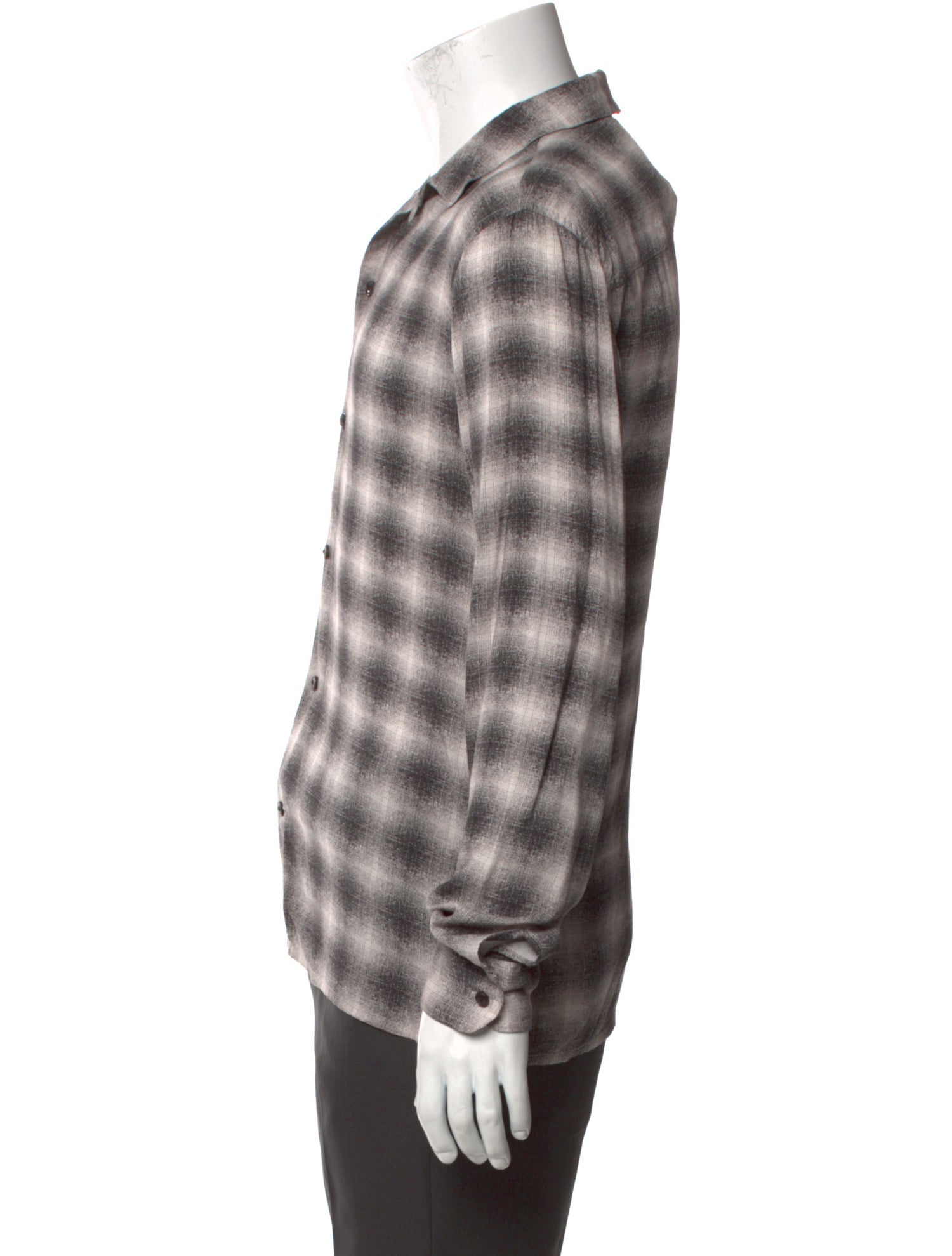 AllSaints Plaid Print Long Sleeve Shirt w/ Tags