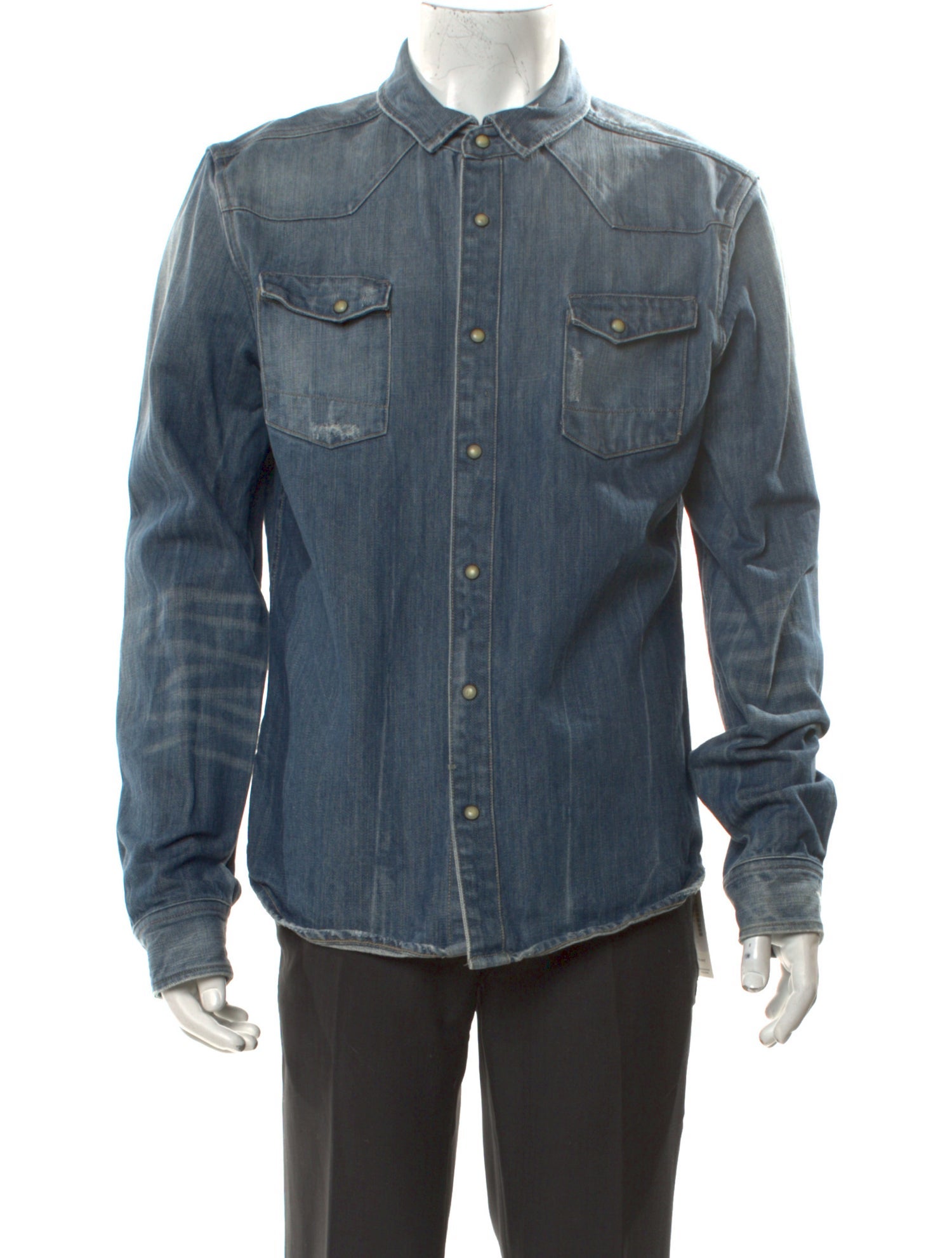 AllSaints Long Sleeve Denim Shirt
