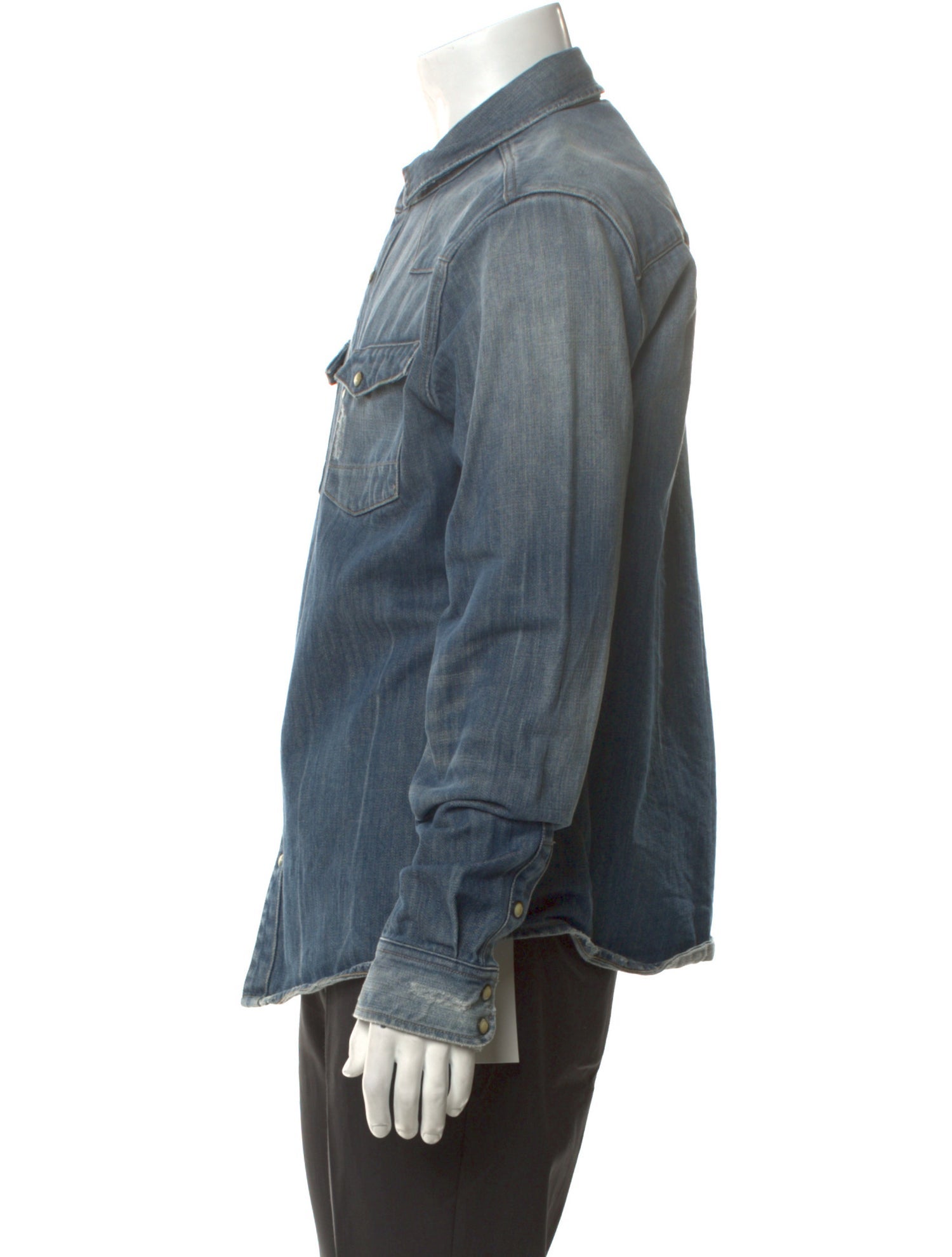 AllSaints Long Sleeve Denim Shirt