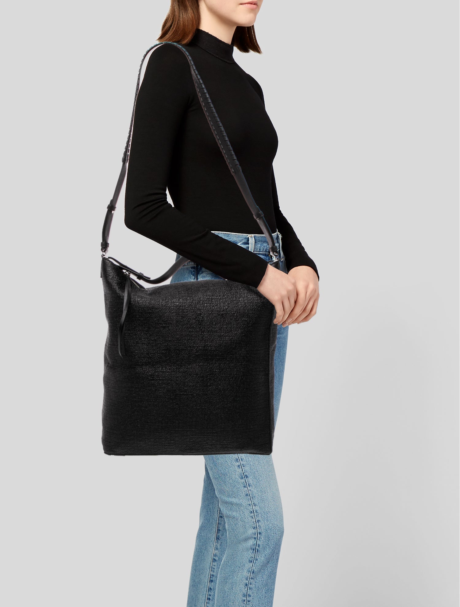 AllSaints Leather Messenger Bag