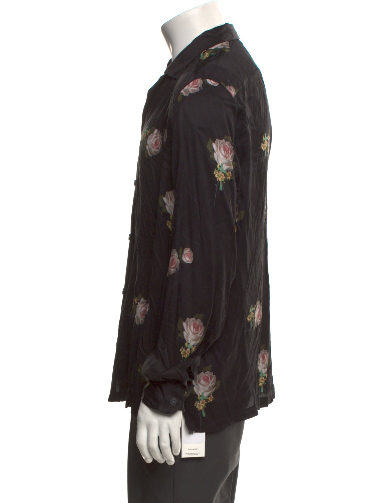 AllSaints Graphic Print Long Sleeve Shirt