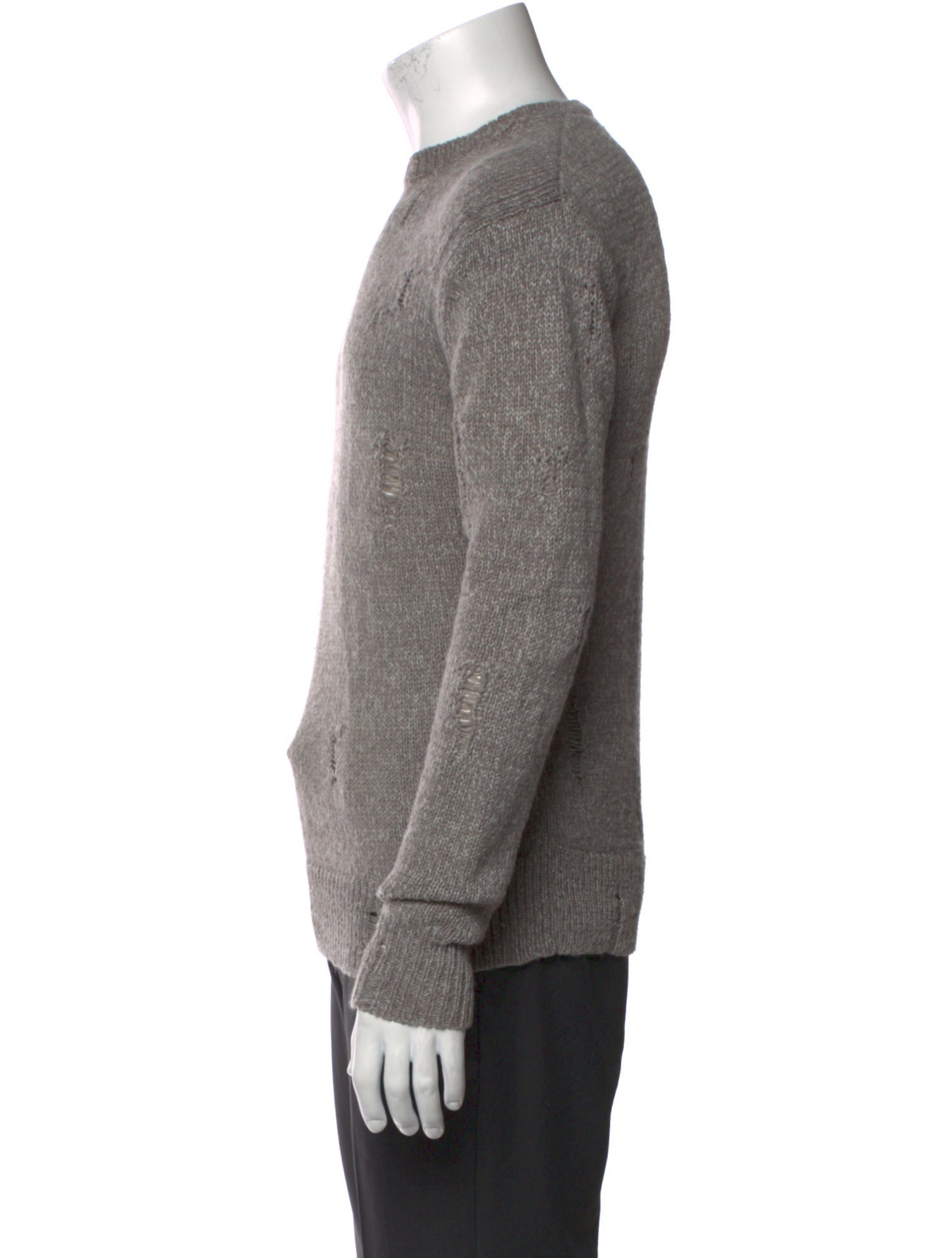 AllSaints Crew Neck Long Sleeve Pullover