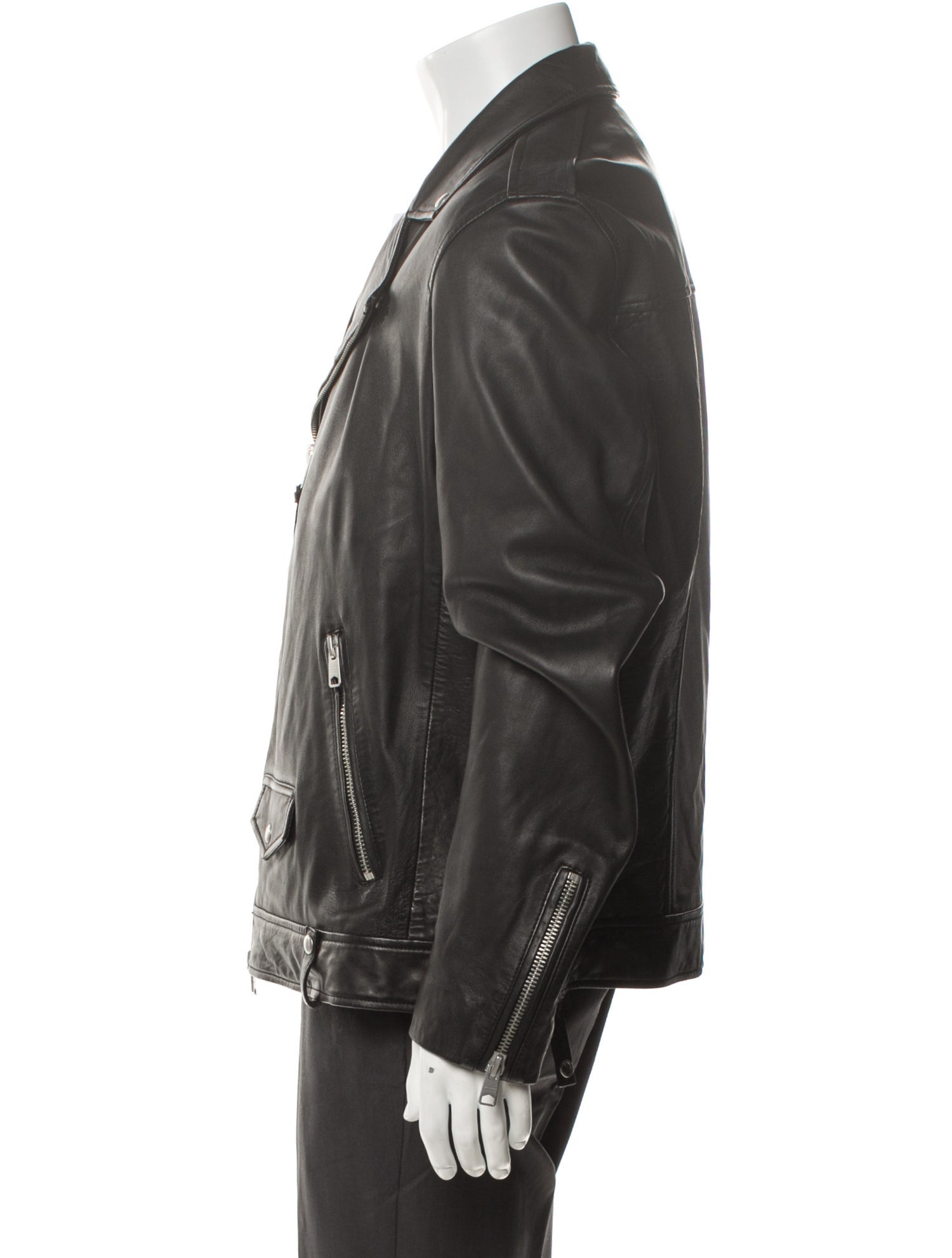 AllSaints Lamb Leather Moto Jacket