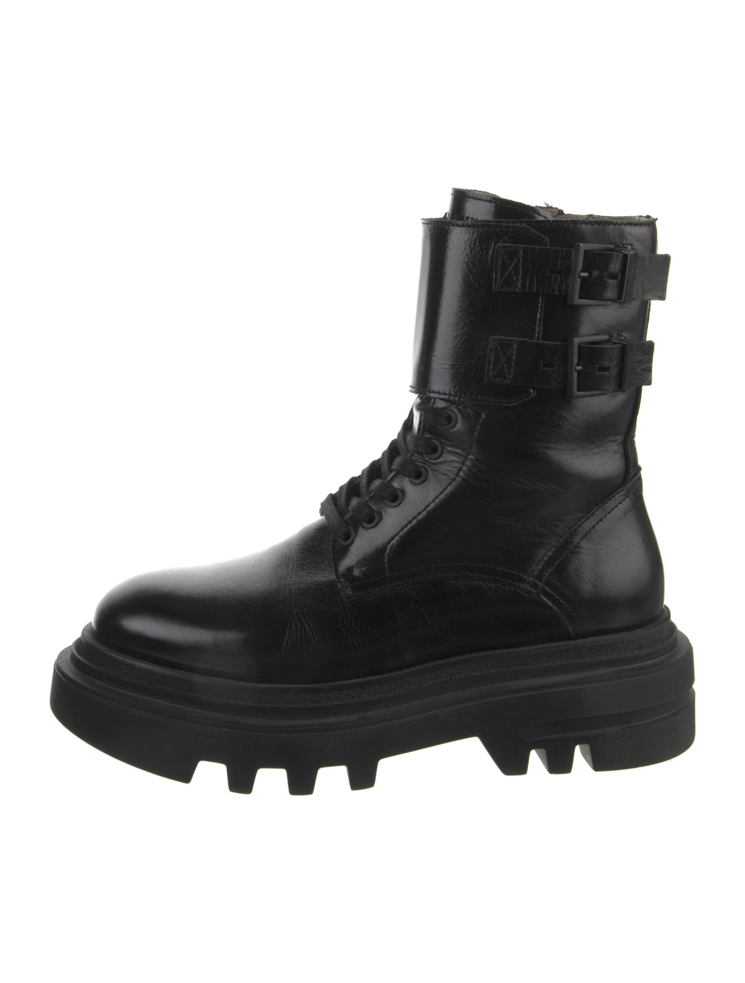 AllSaints Leather Combat Boots
