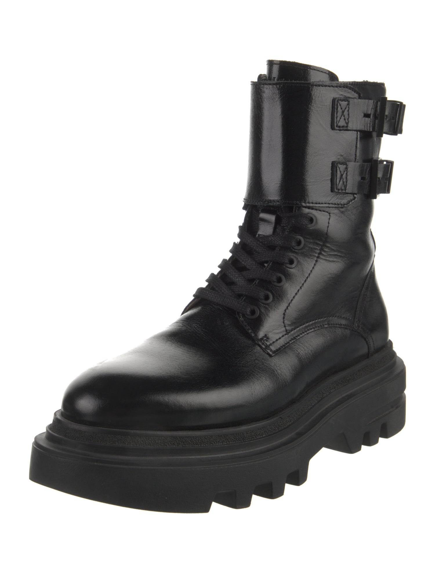 AllSaints Leather Combat Boots