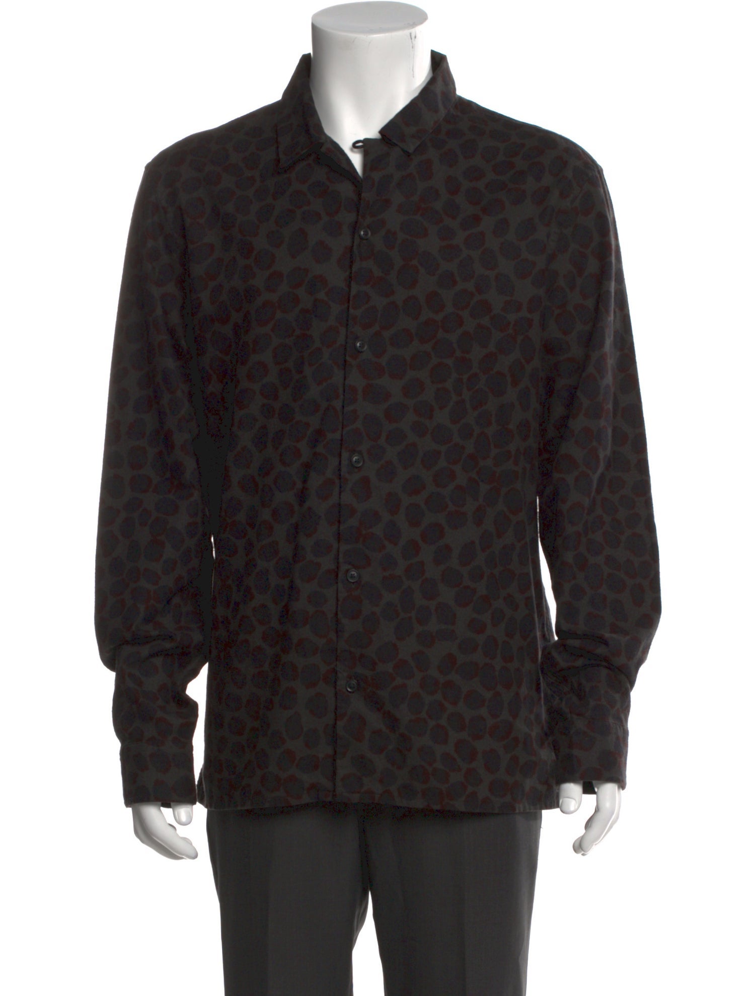 AllSaints Printed Long Sleeve Shirt