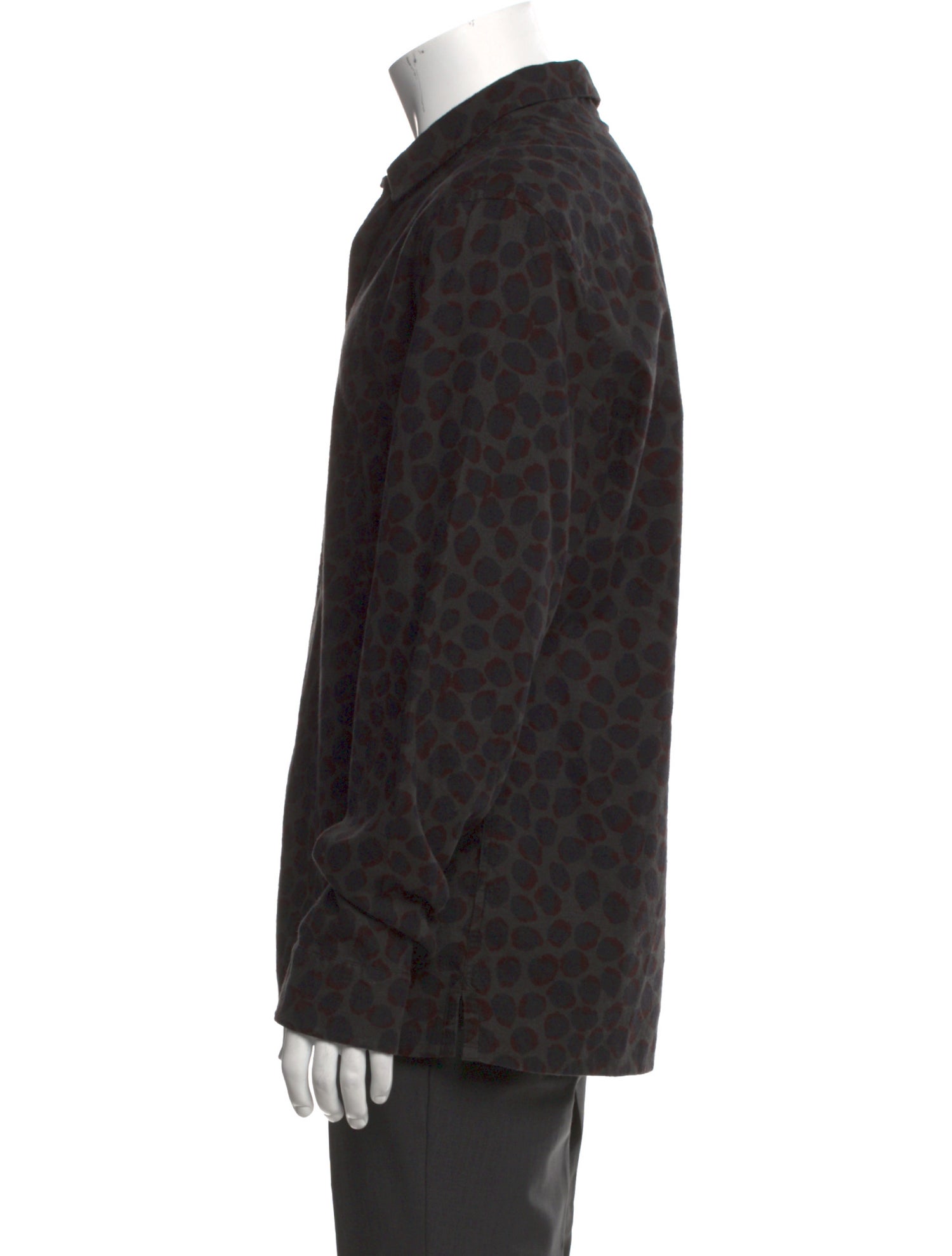 AllSaints Printed Long Sleeve Shirt