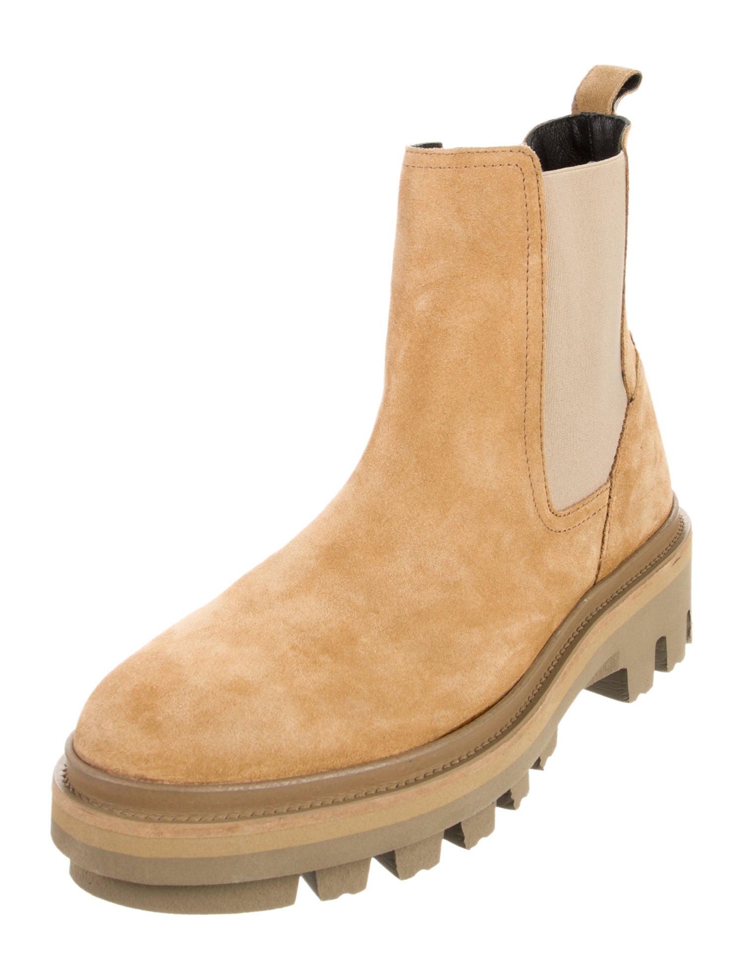 AllSaints Suede Colorblock Pattern Chelsea Boots