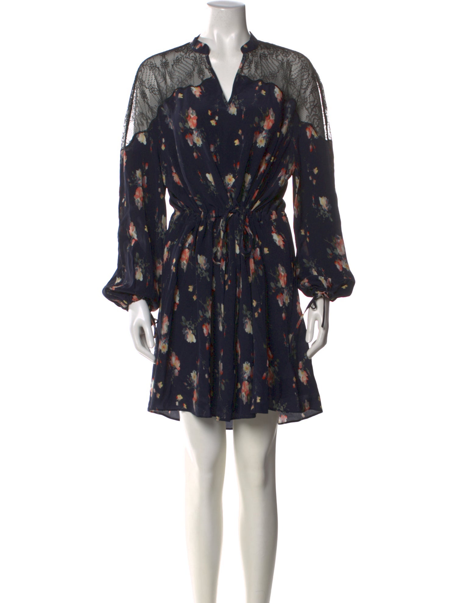 AllSaints Silk Knee-Length Dress