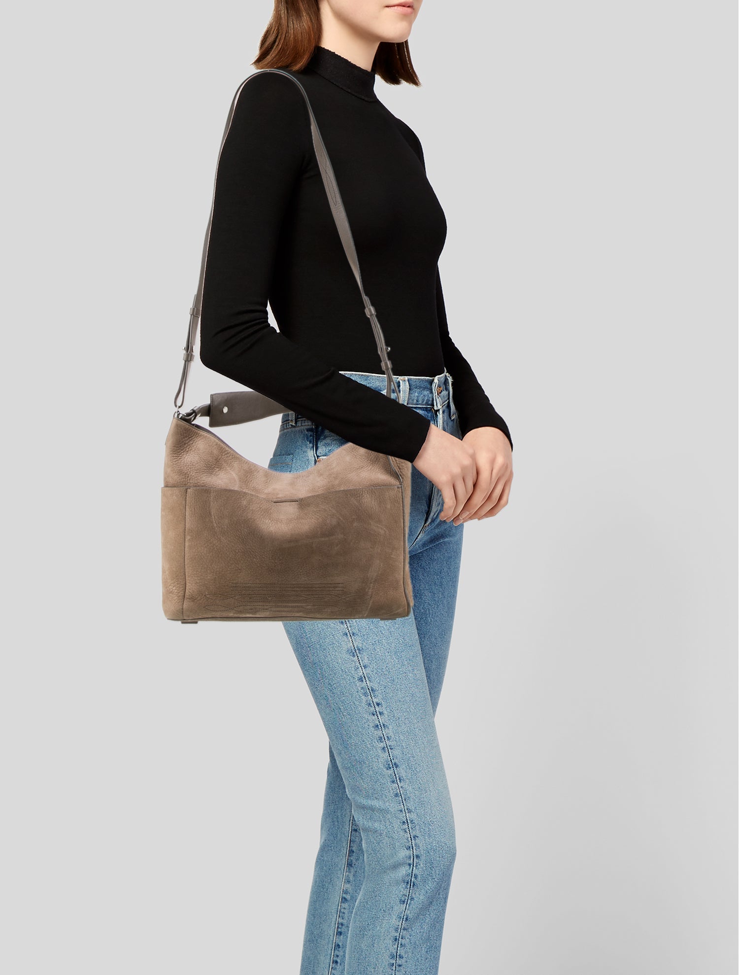 AllSaints Nubuck Hobo