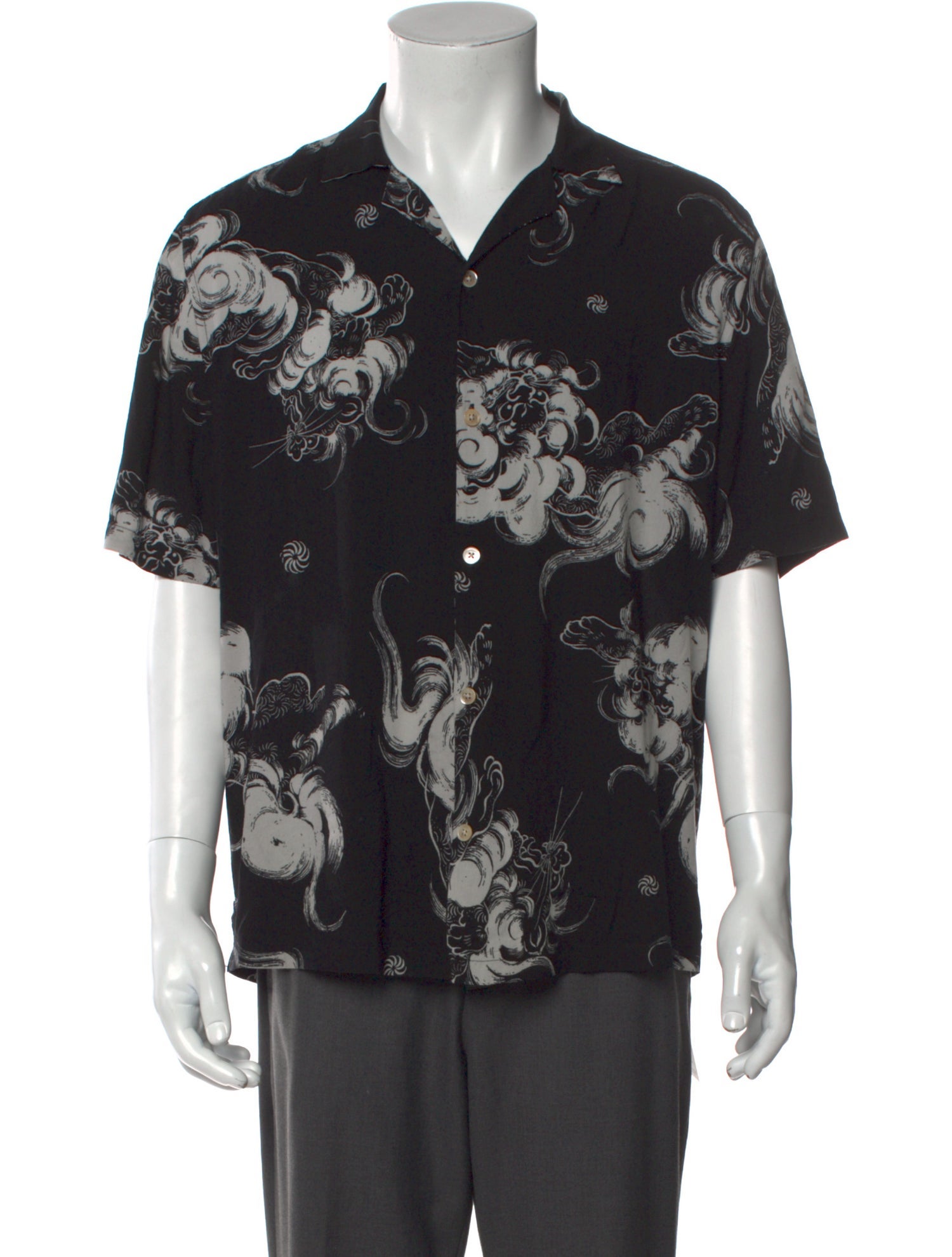 AllSaints Printed Short Sleeve Shirt