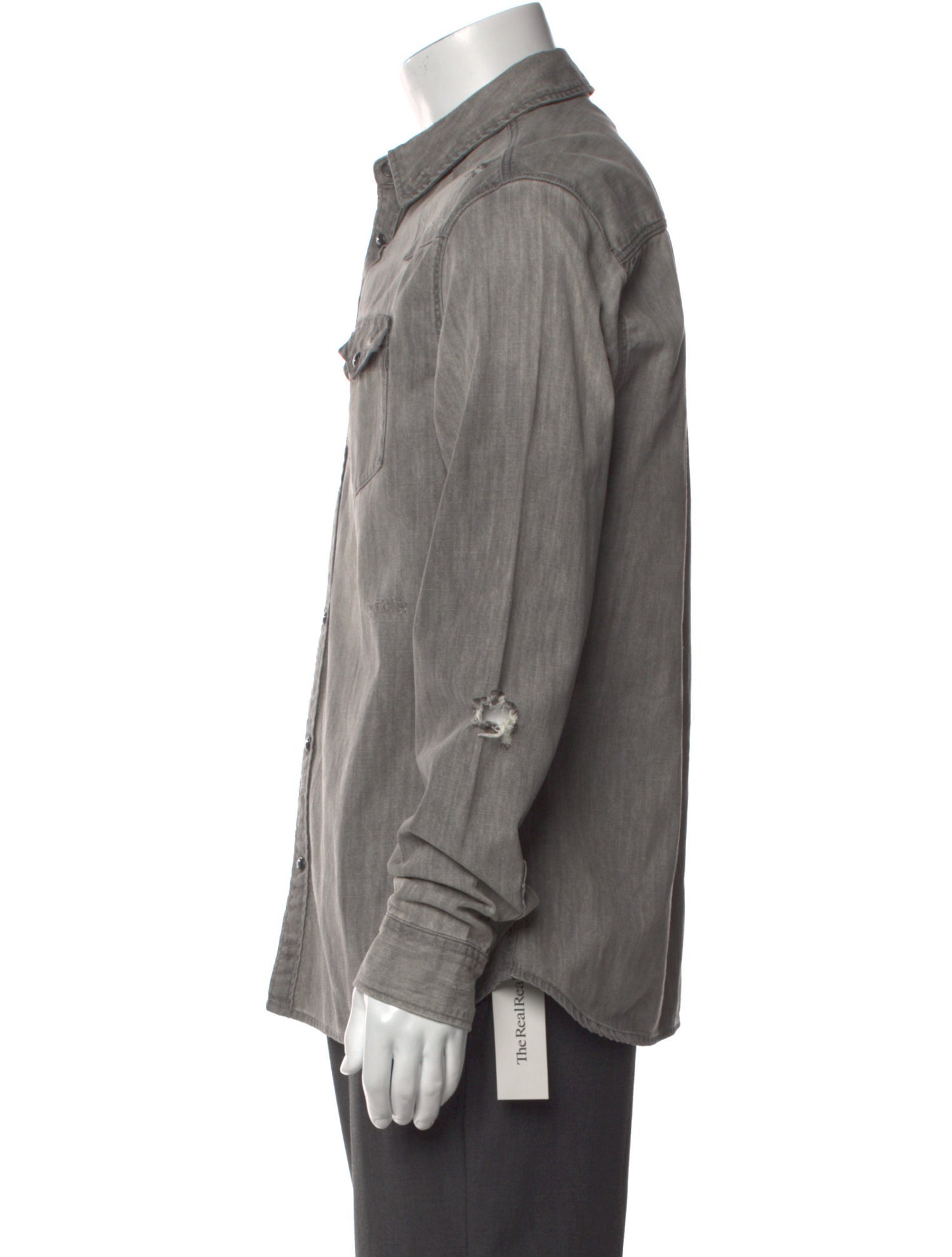 AllSaints Long Sleeve Denim Shirt