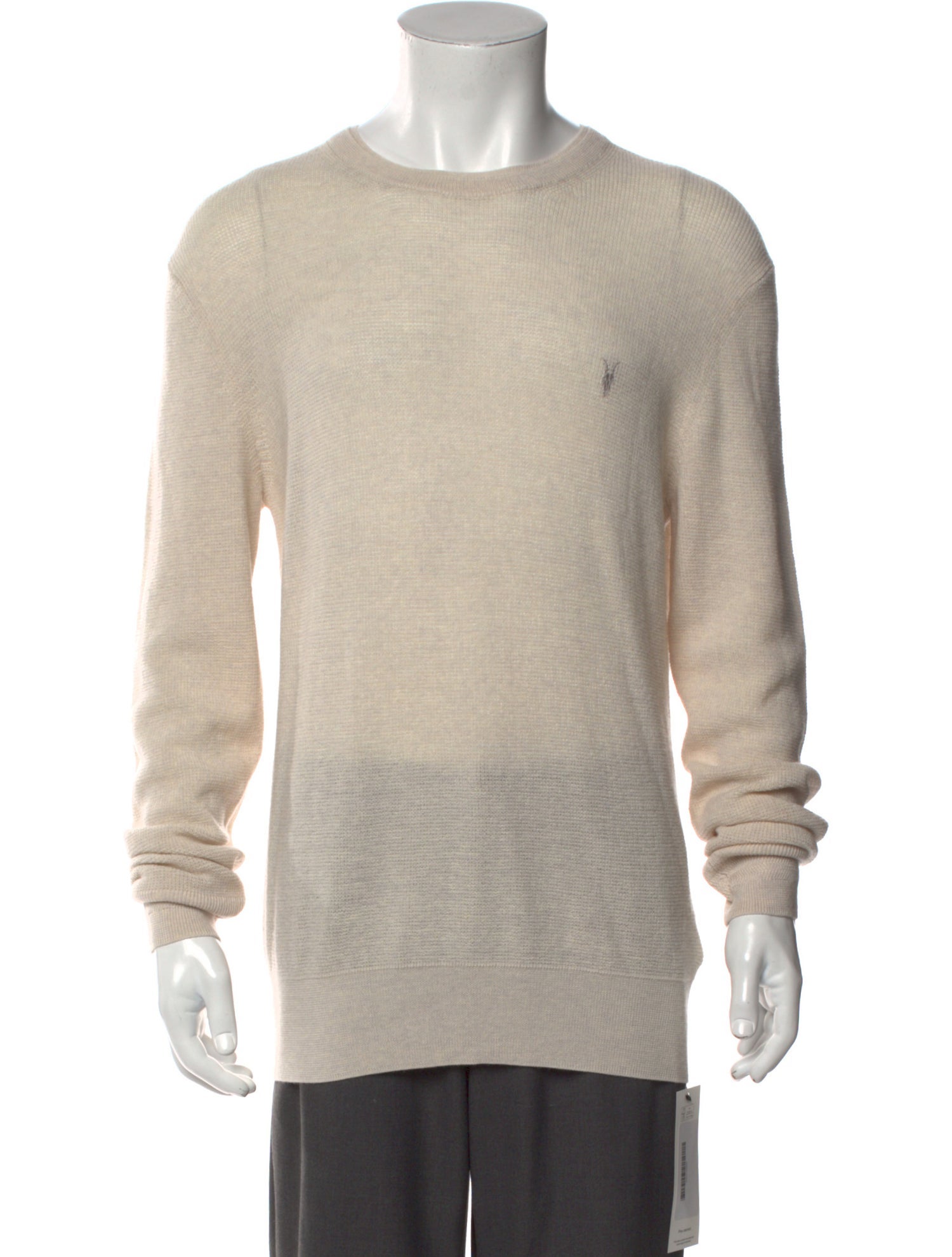 AllSaints Merino Wool Crew Neck Pullover