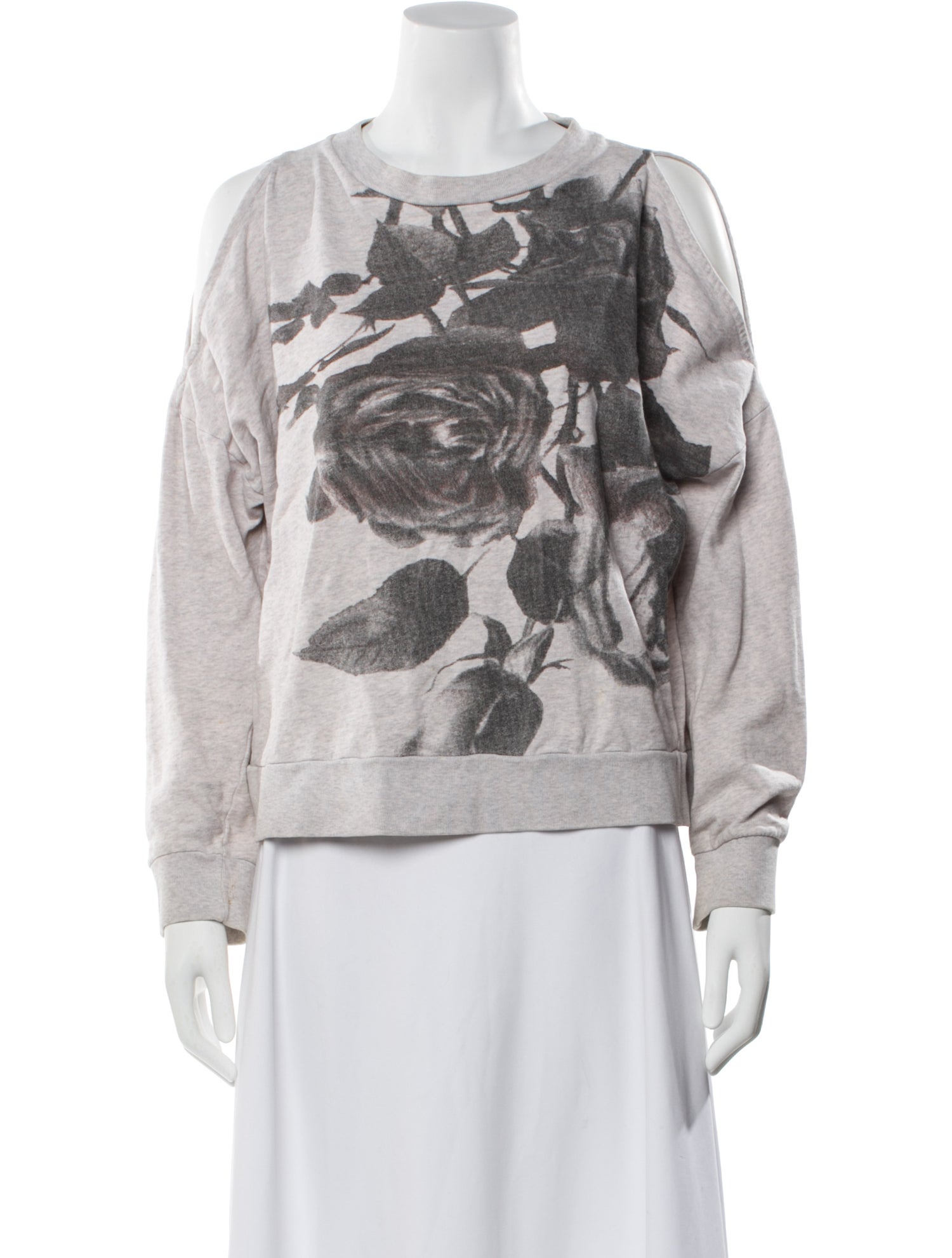 AllSaints Printed Crew Neck Sweater