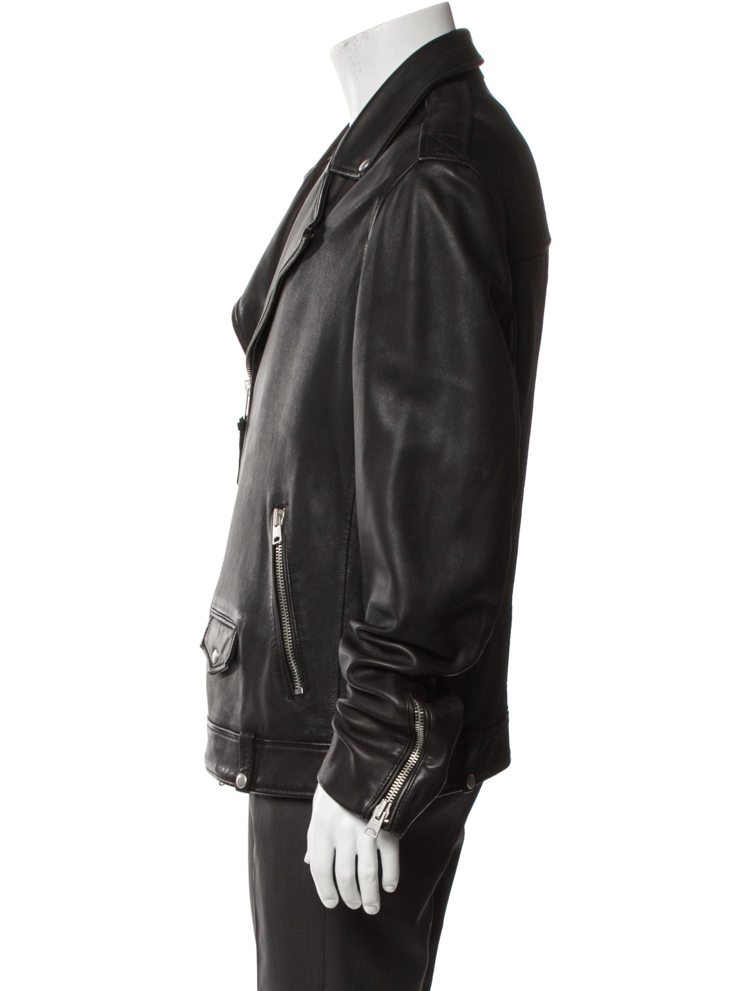 AllSaints Lamb Leather Moto Jacket