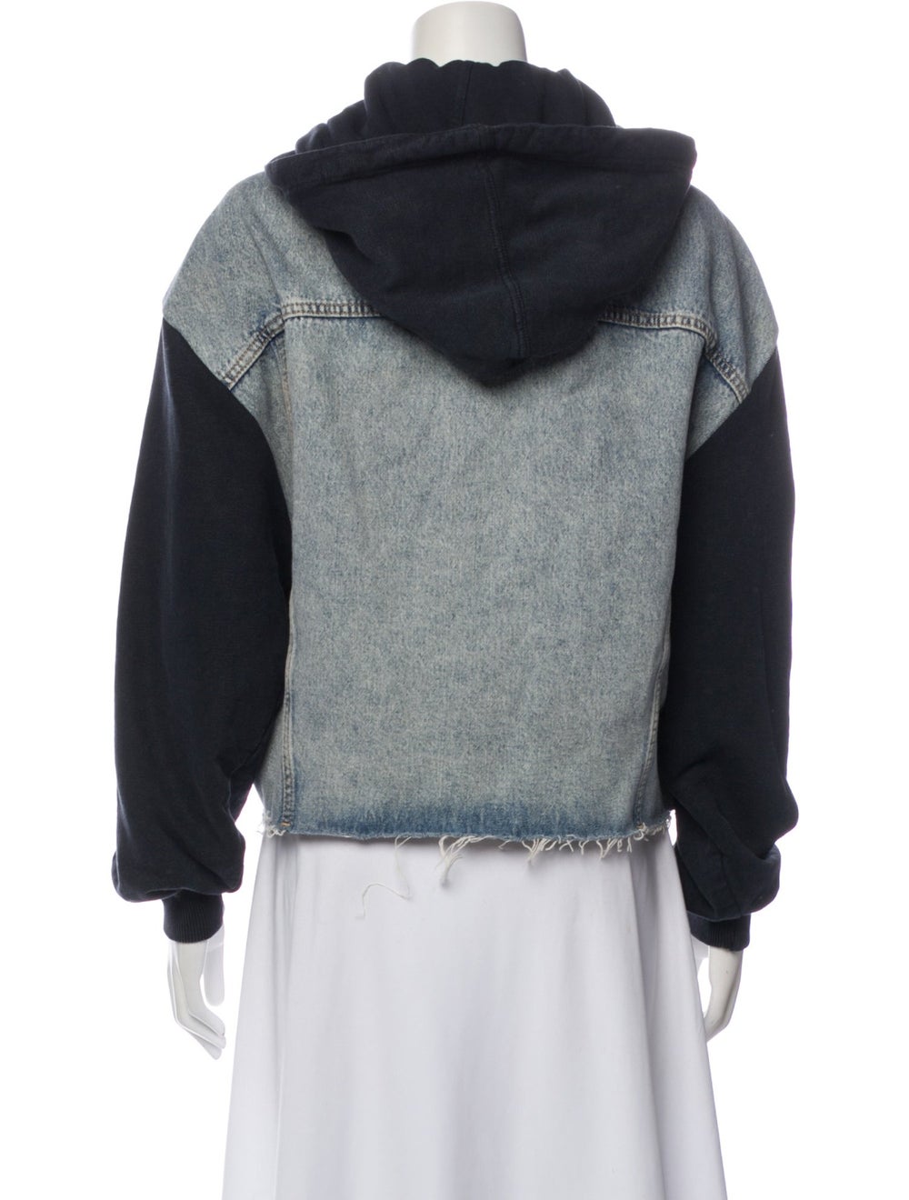 AllSaints Colorblock Pattern Denim Jacket - image 3