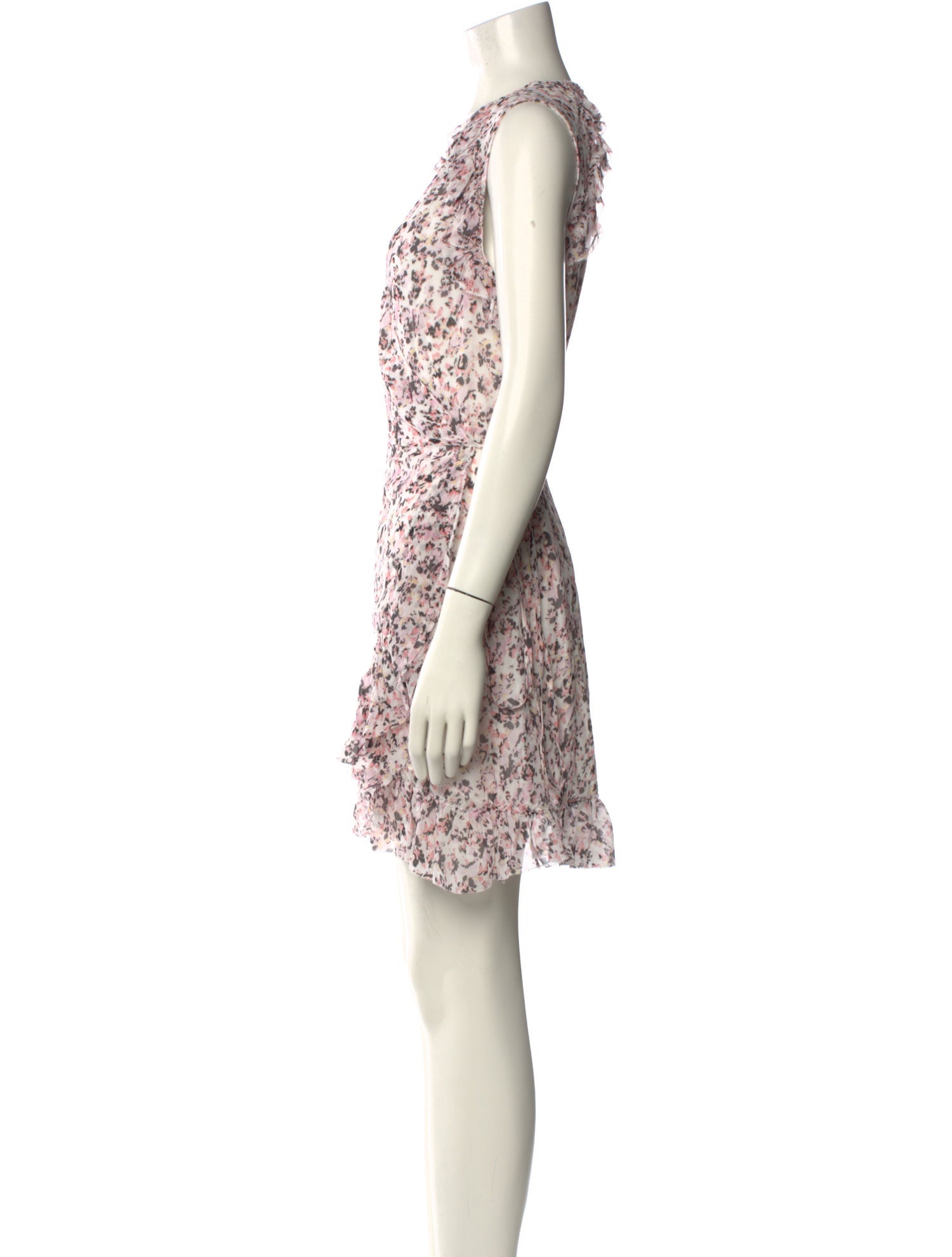 AllSaints Floral Print Mini Dress