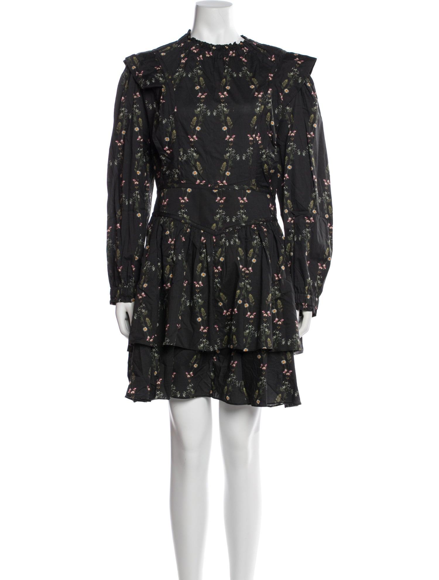 AllSaints Floral Print Mini Dress