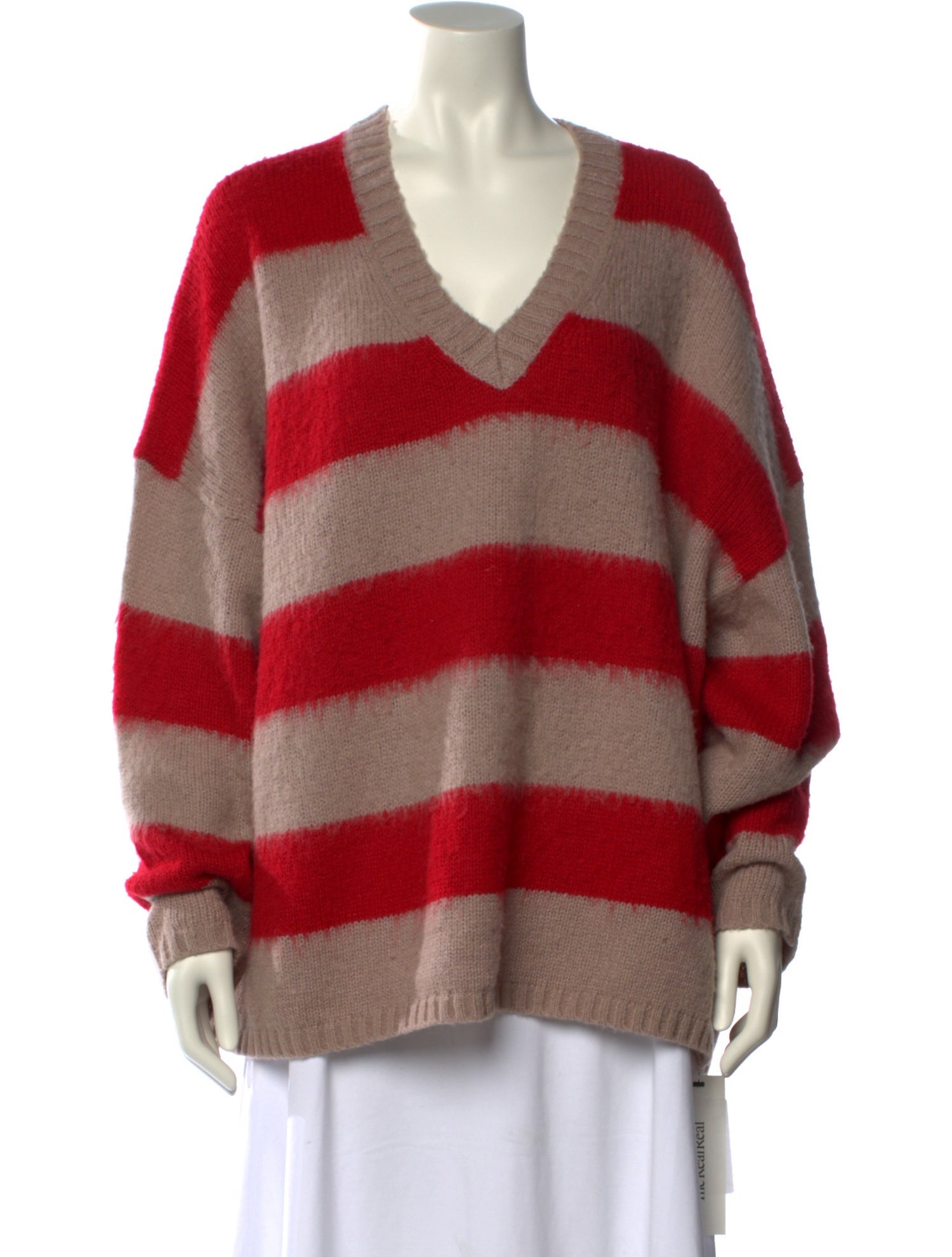 AllSaints Striped V-Neck Sweater