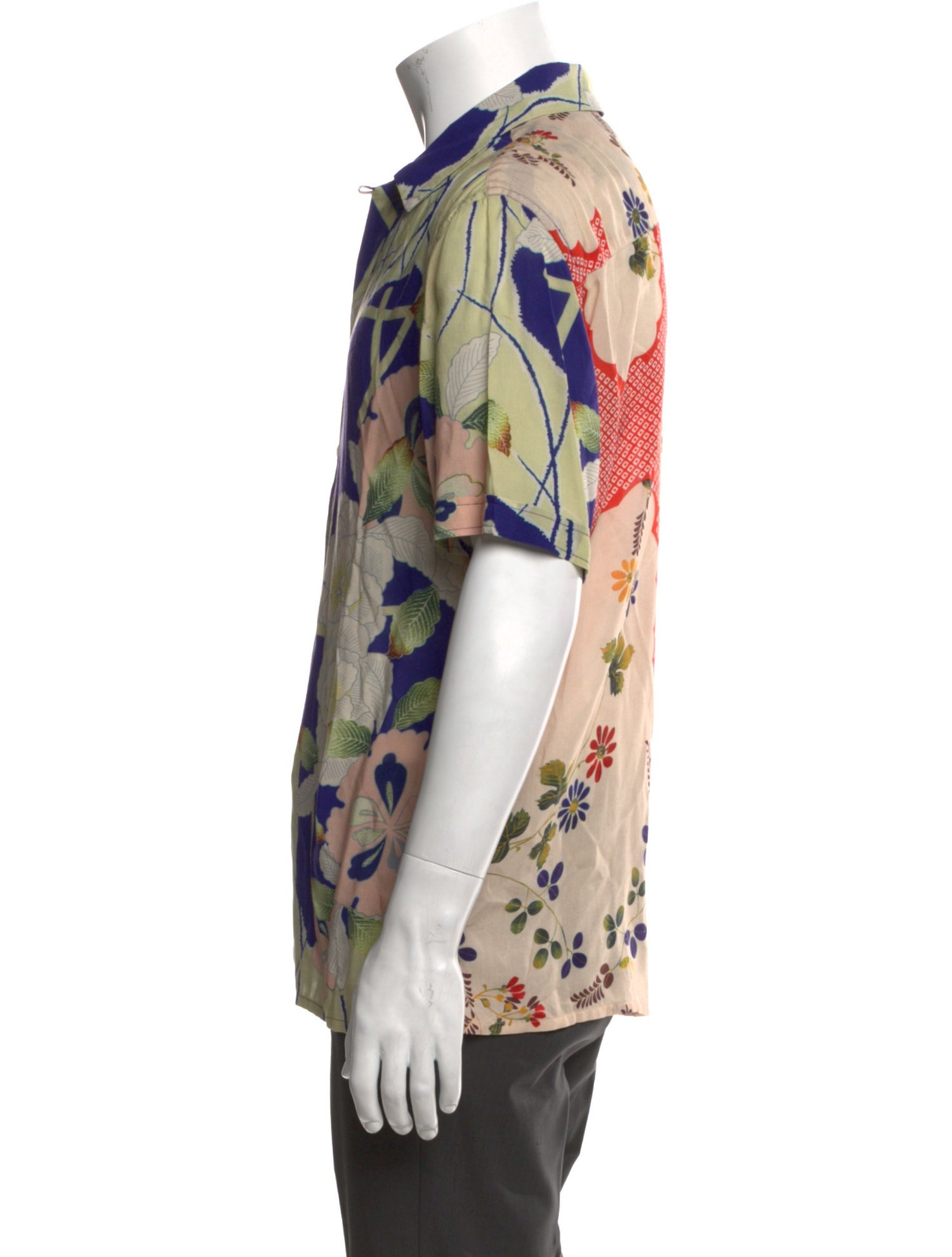 AllSaints Floral Print Short Sleeve Shirt