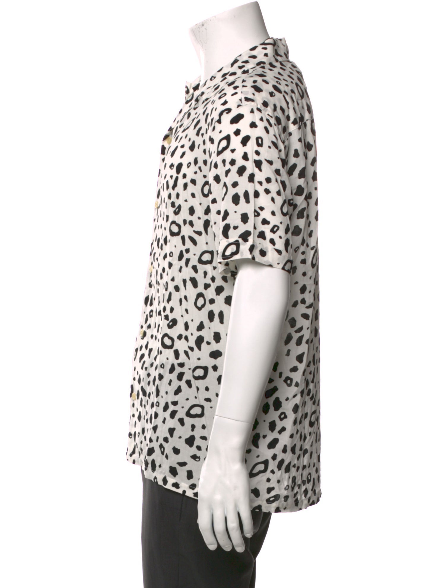 AllSaints Animal Print Short Sleeve Shirt w/ Tags