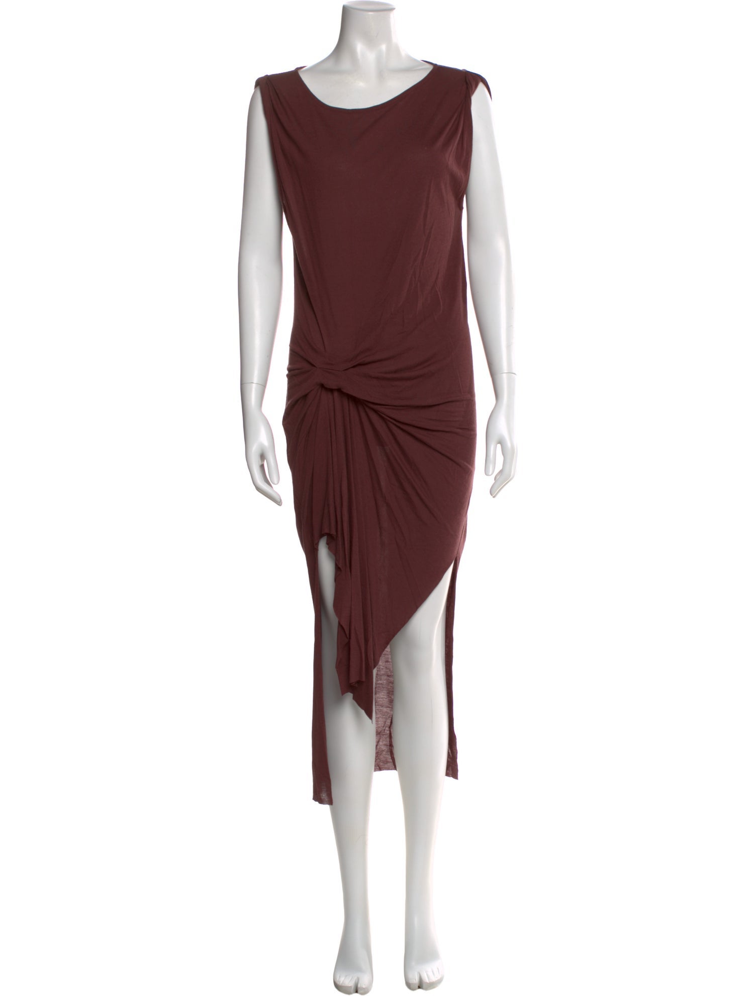 AllSaints Cowl Neck Midi Length Dress